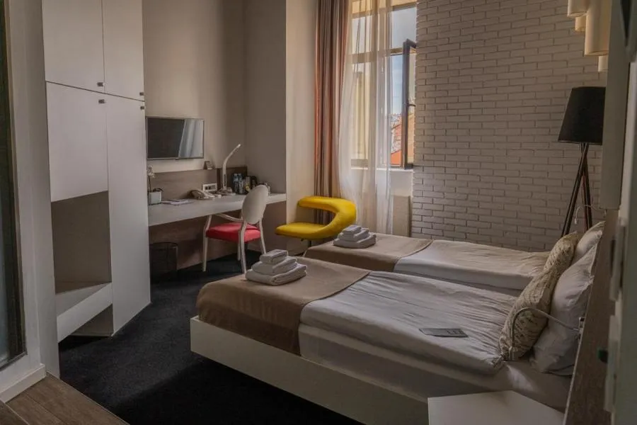 Bed in Garni Hotel Eter