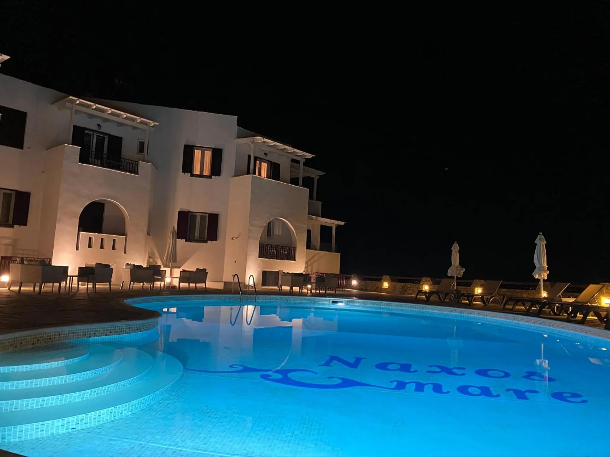 Swimming pool in Naxos Mare