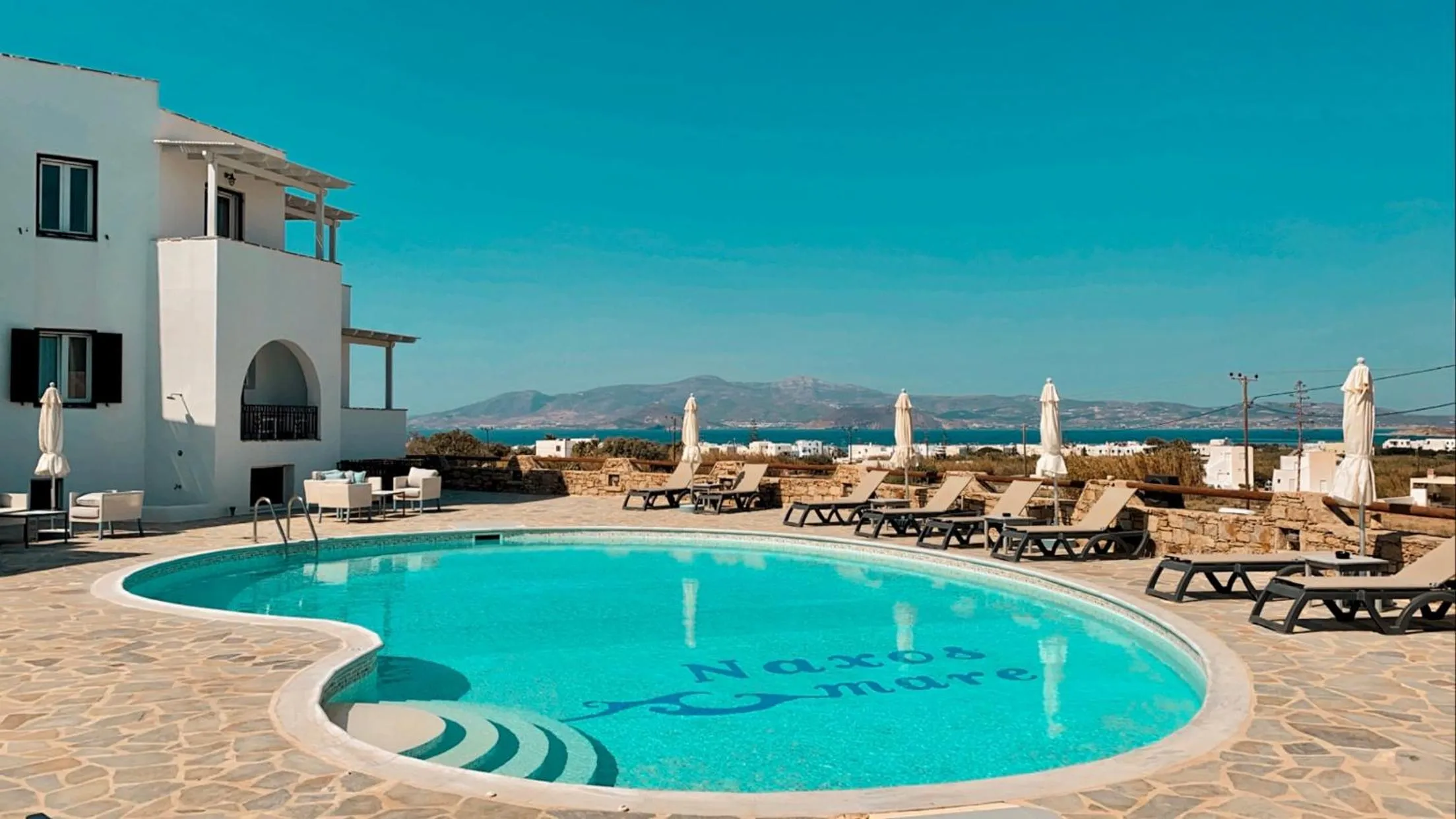 Swimming pool in Naxos Mare