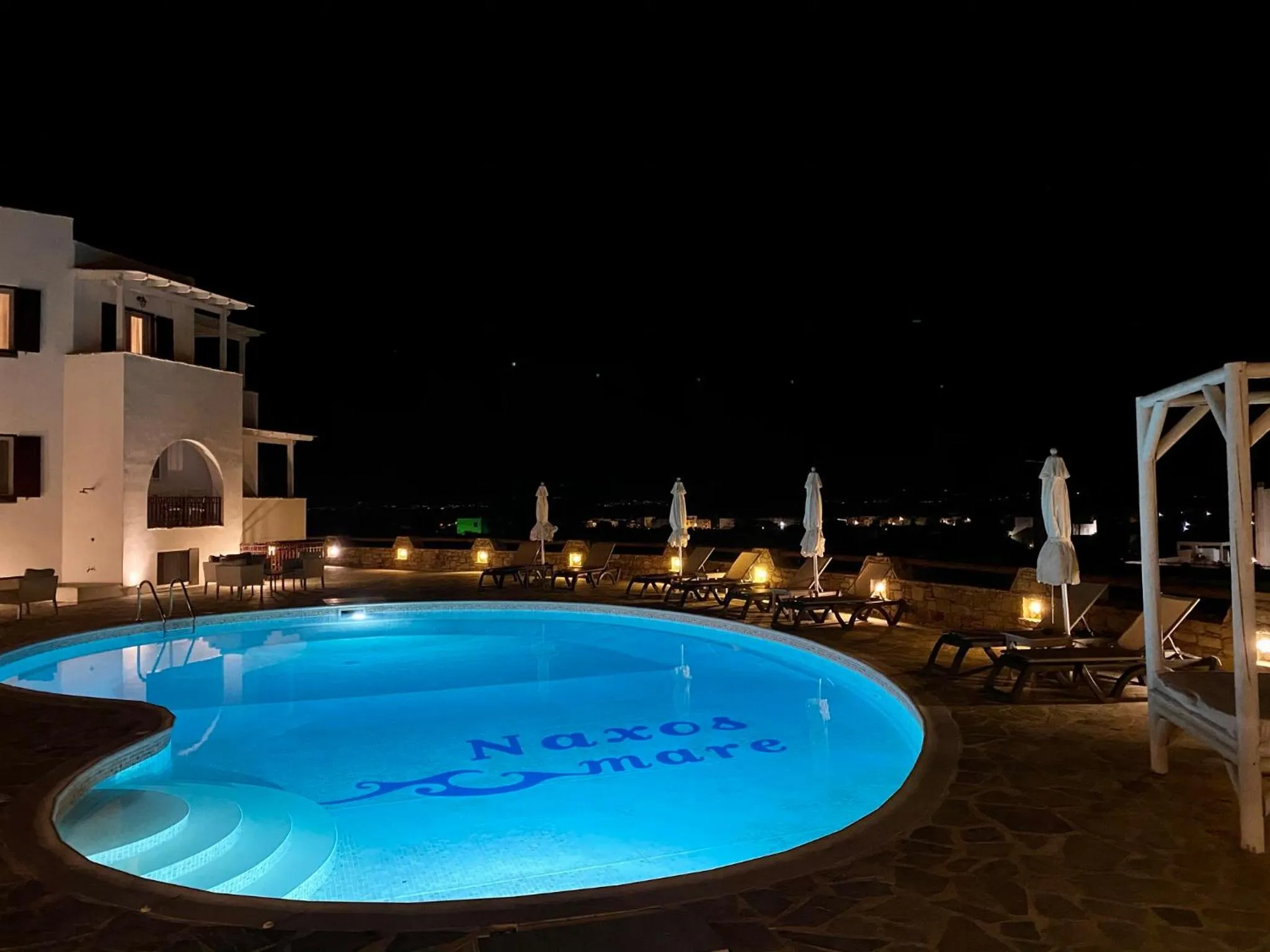 Swimming pool in Naxos Mare
