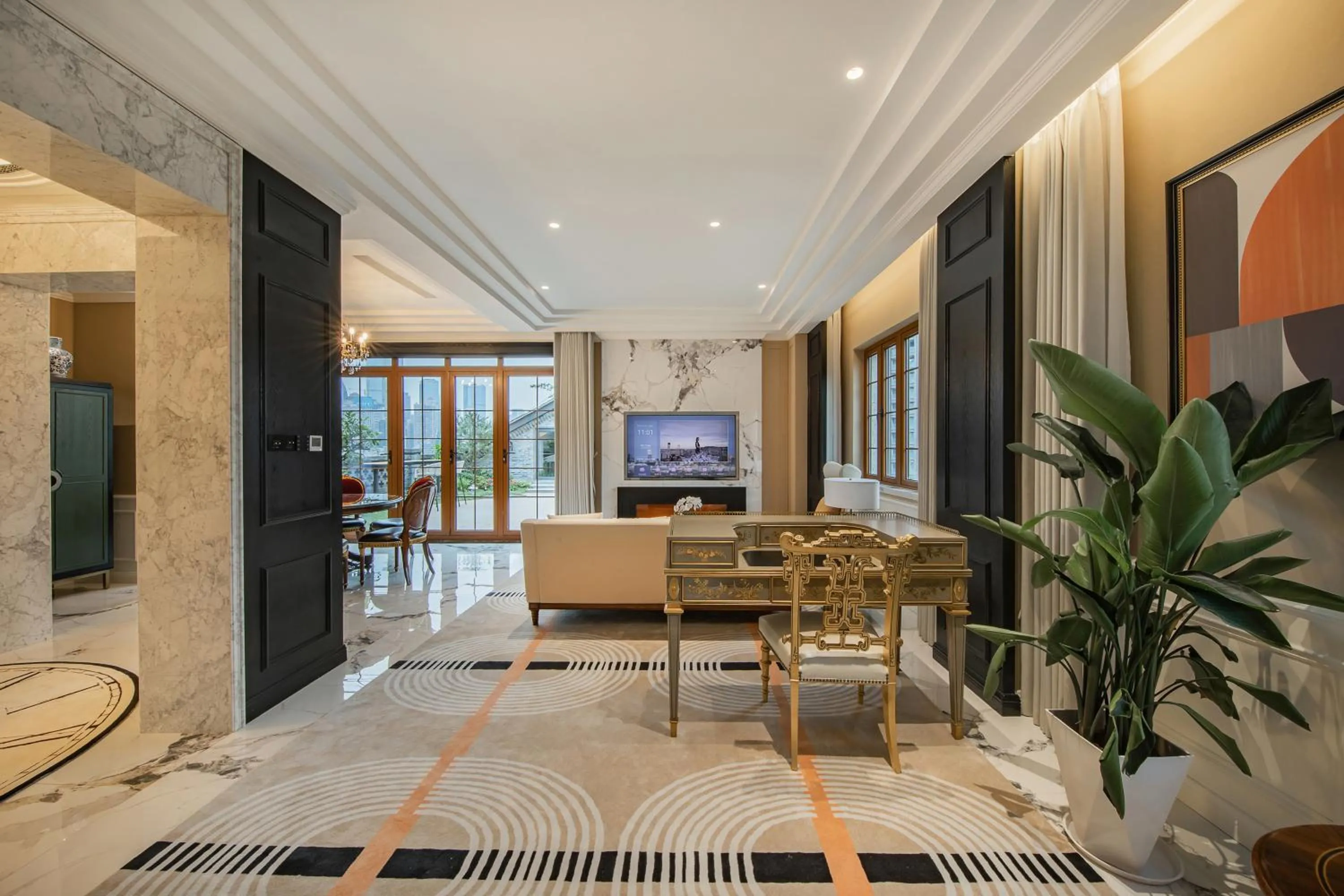 Living room in CHONGQING MANQUE MANSION