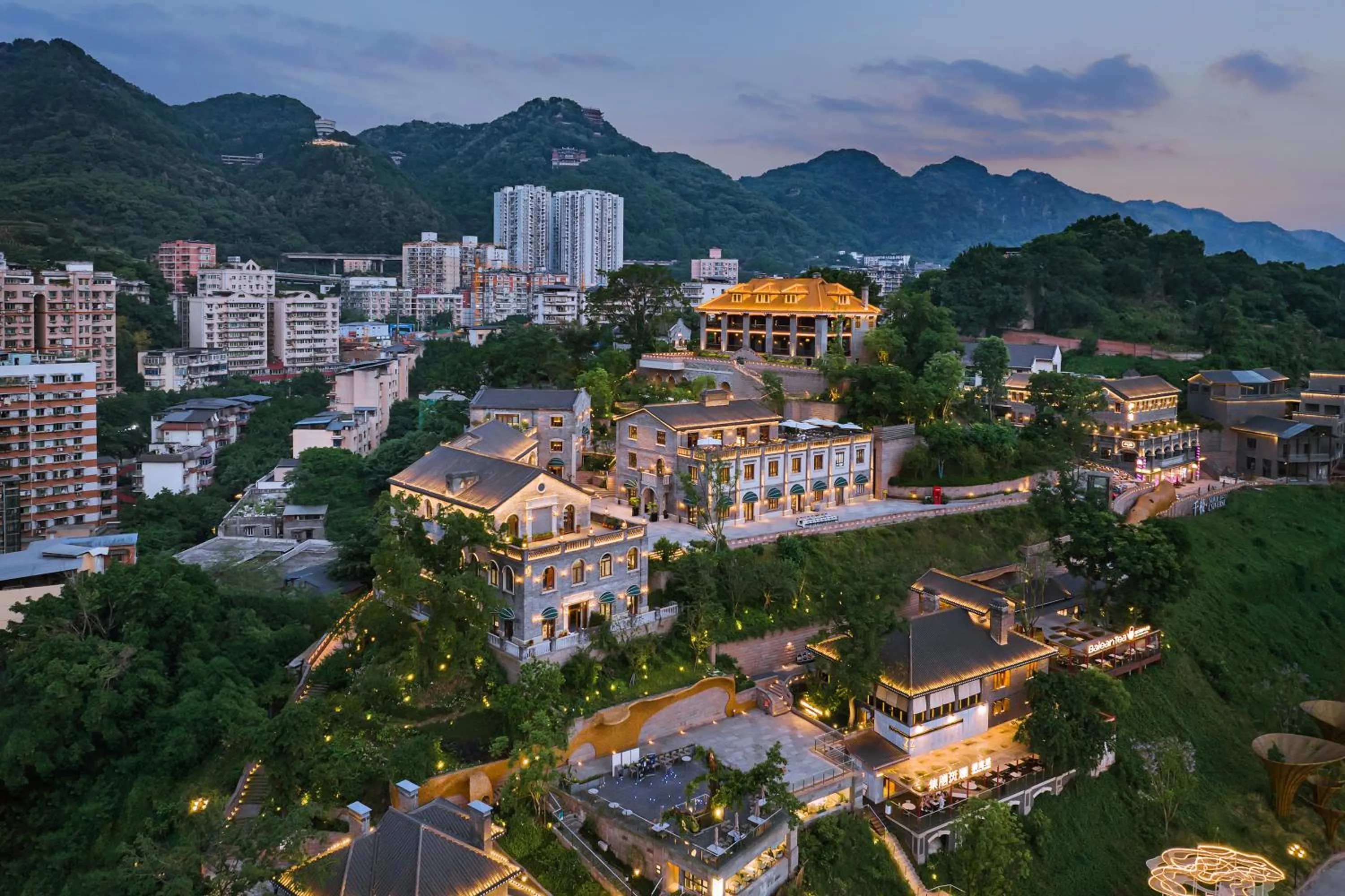 Bird's eye view in CHONGQING MANQUE MANSION