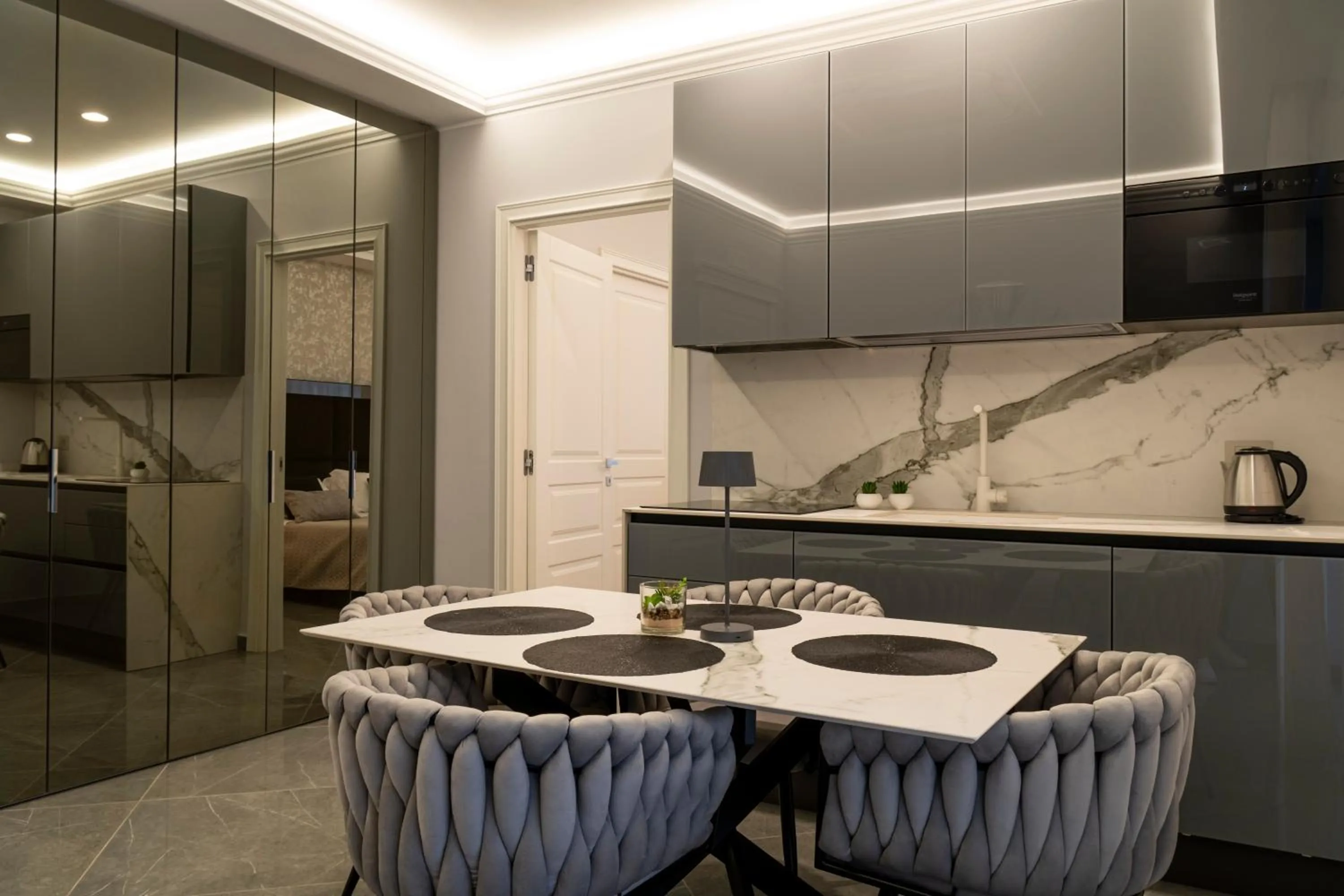 kitchen in Amabile Luxury Rooms