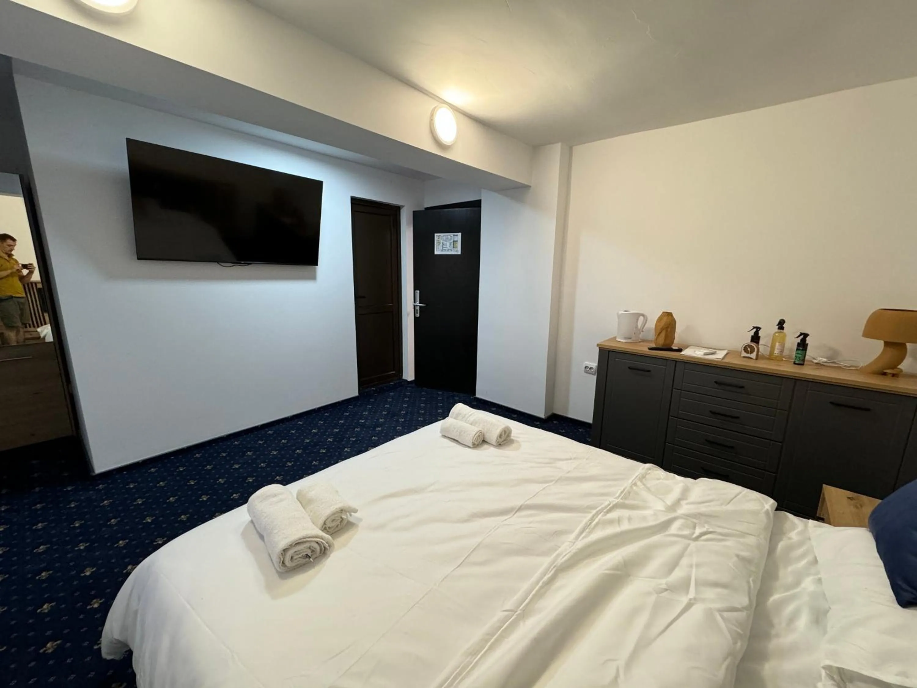 Bed in Hotel Hermes