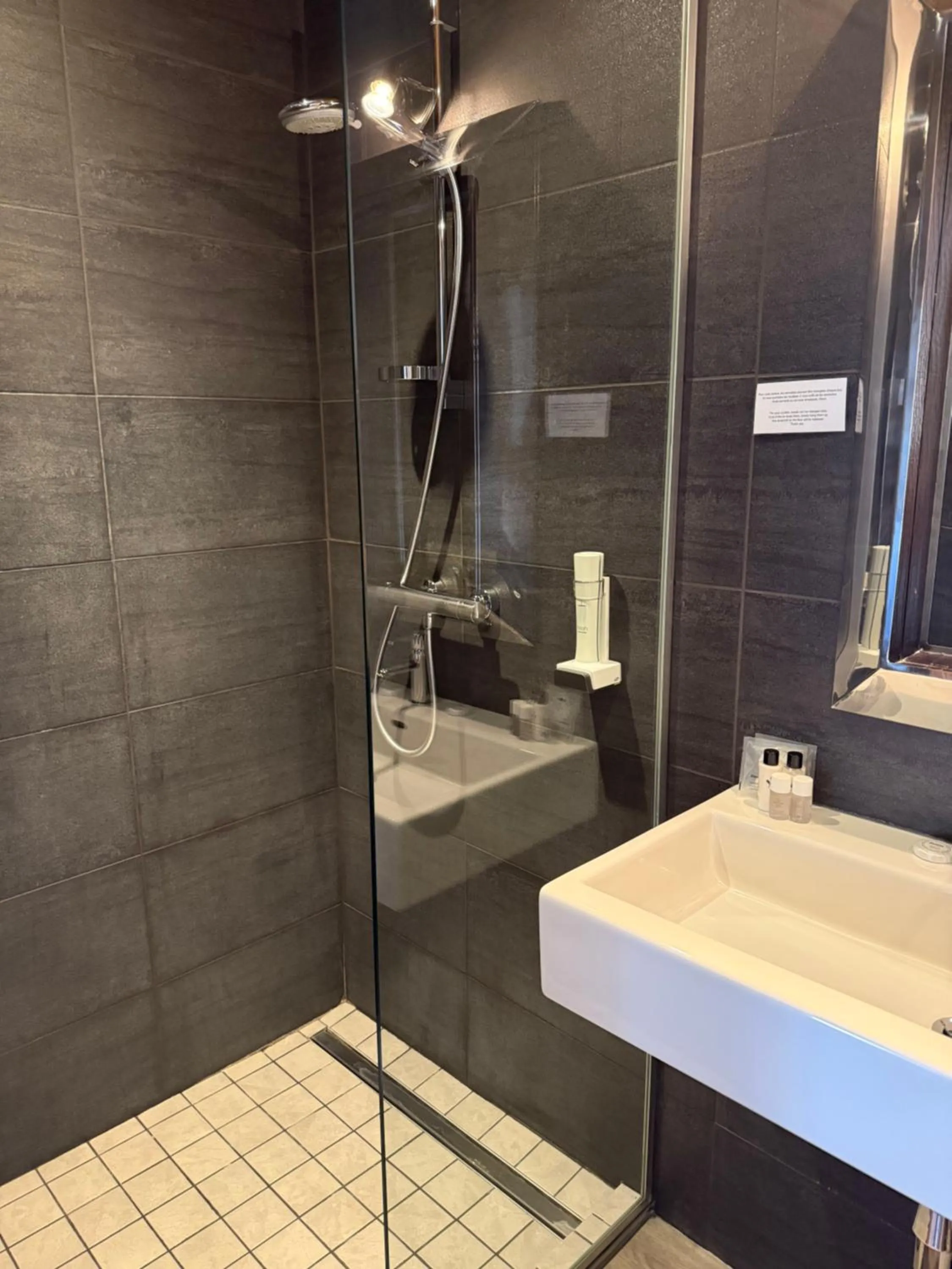 Shower in Hotel Bel'alpe