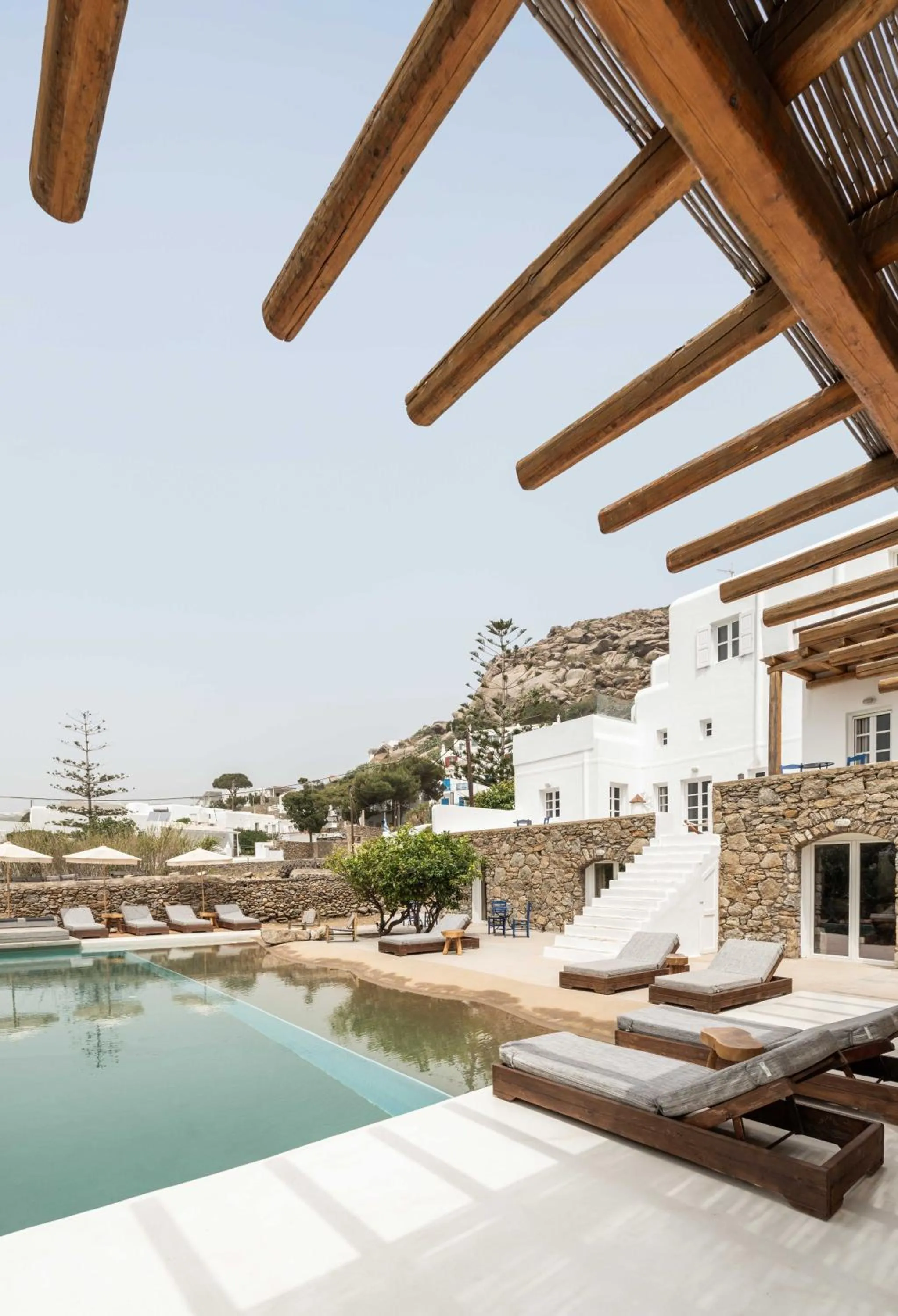 Swimming pool in Tagoo Studios Mykonos