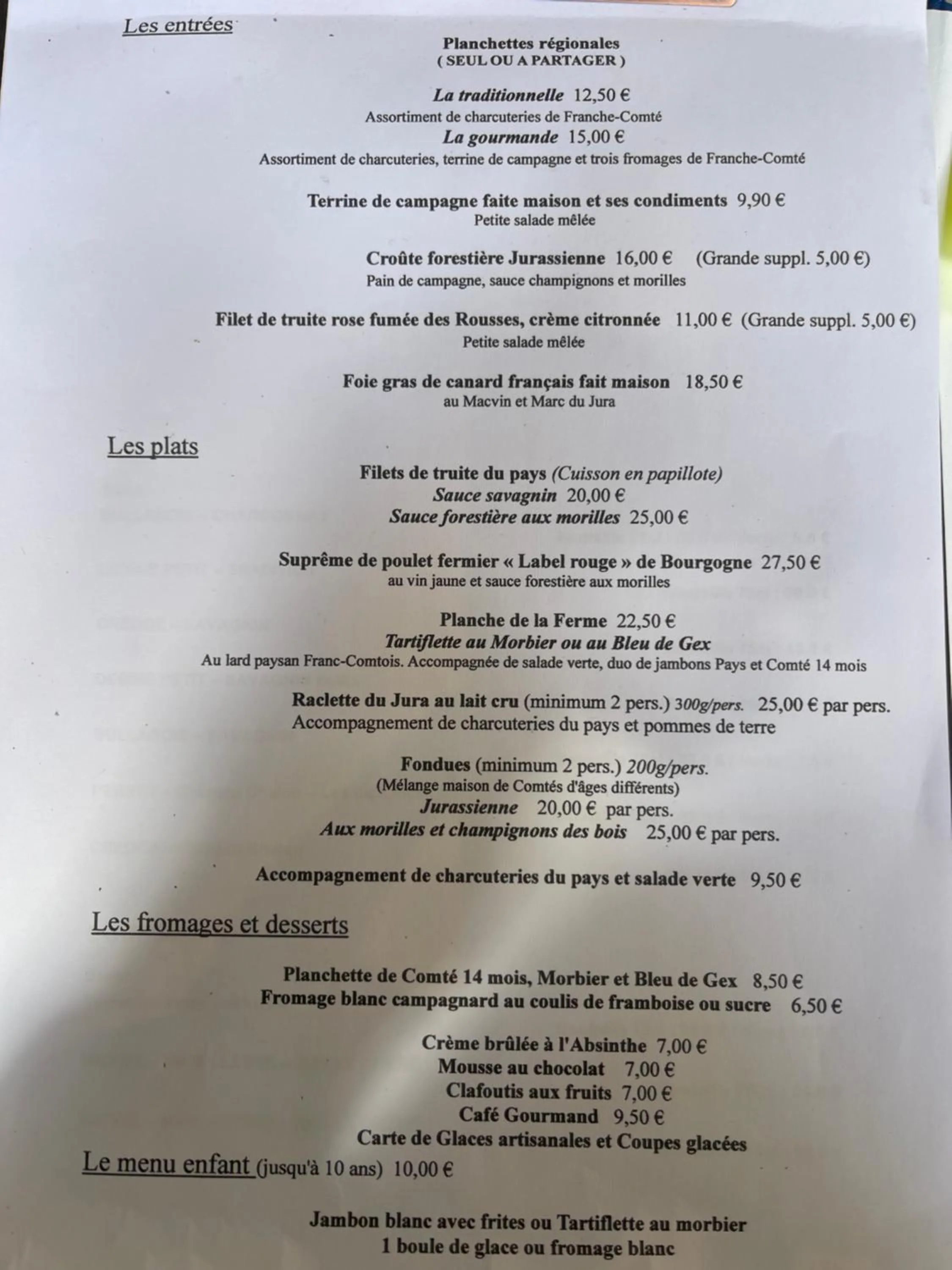 Restaurant/places to eat in Hôtel Restaurant La Ferme