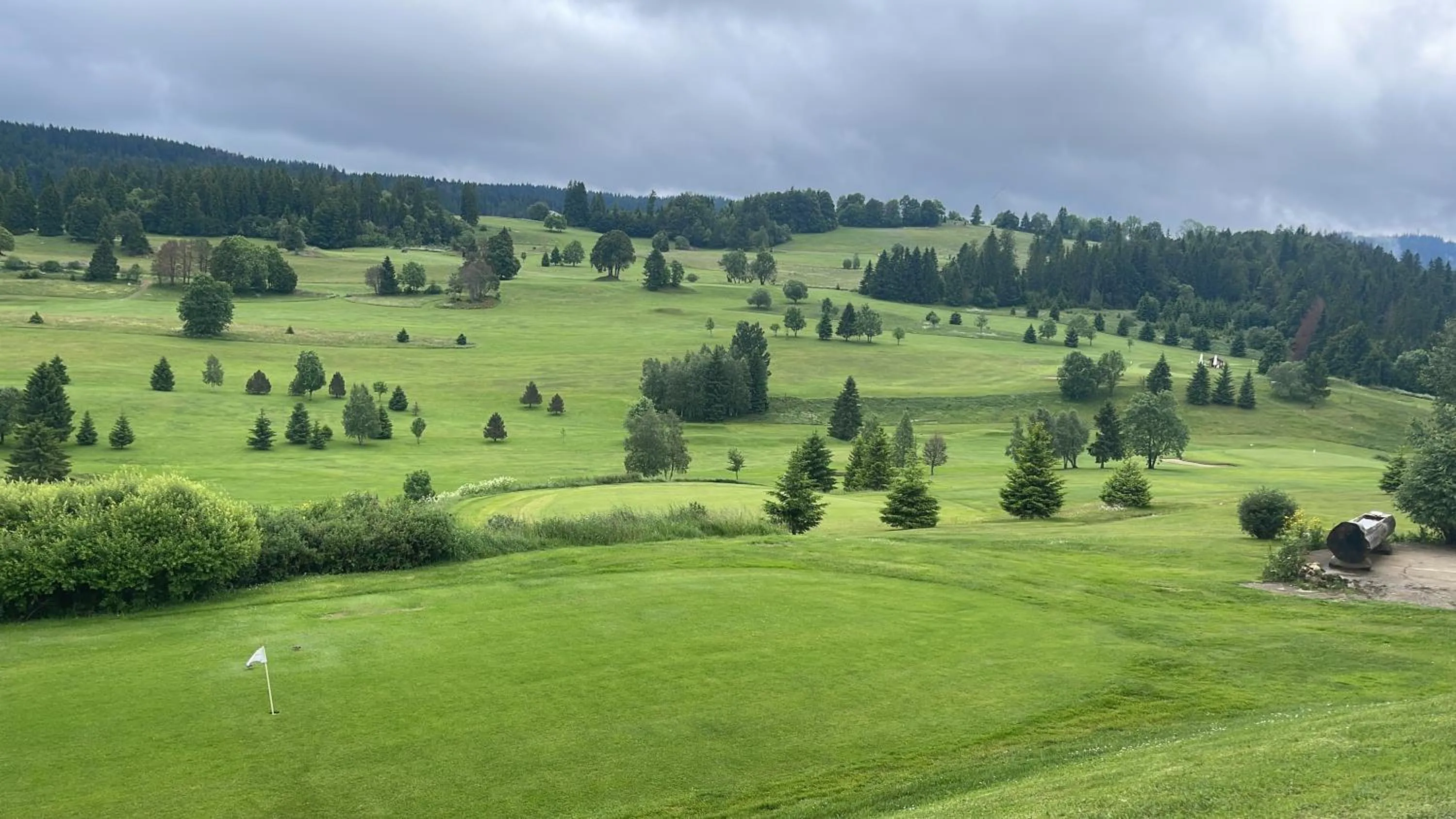 Golfcourse in Hôtel Restaurant La Ferme