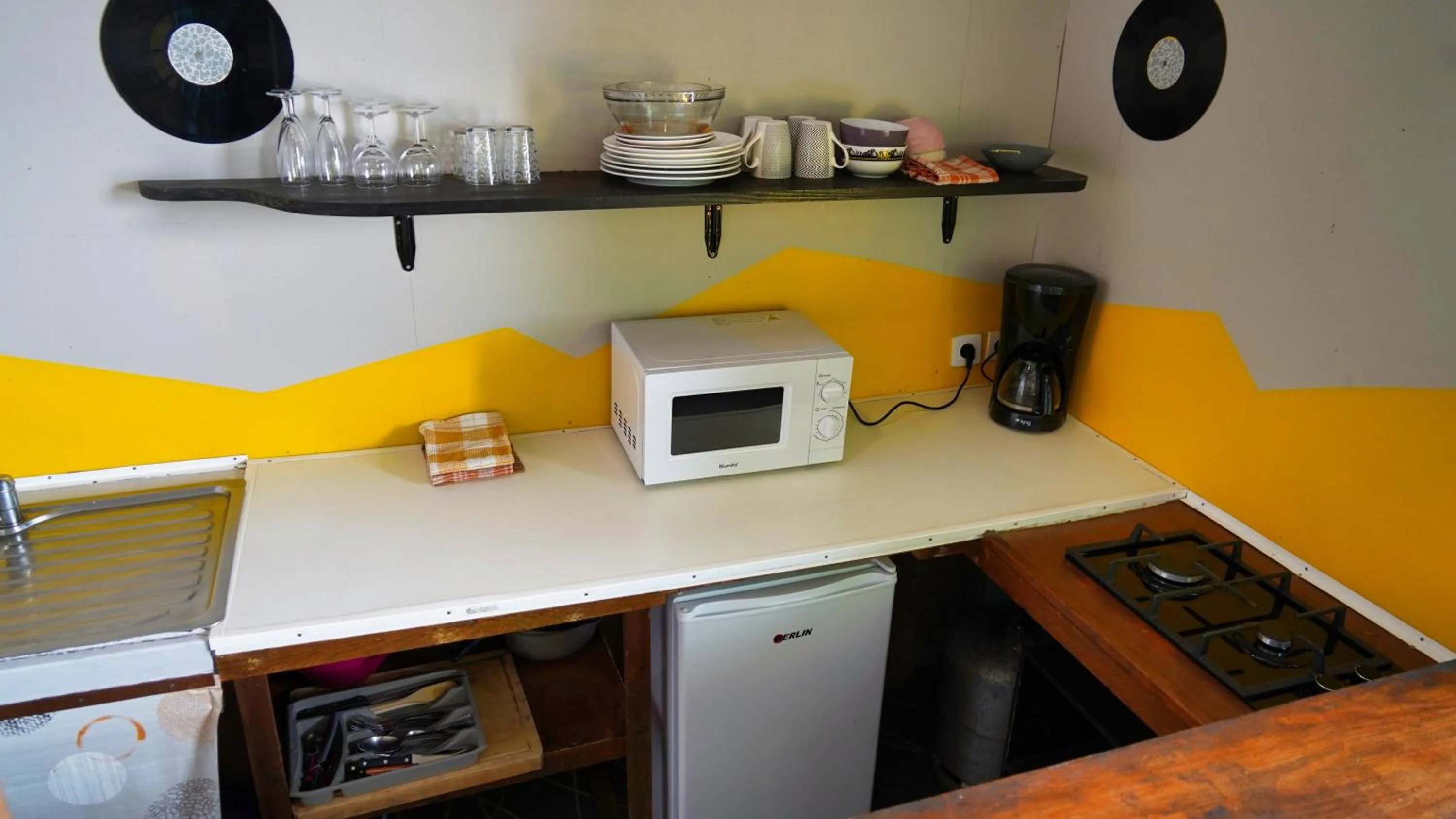 stove in Bubble Dome Village