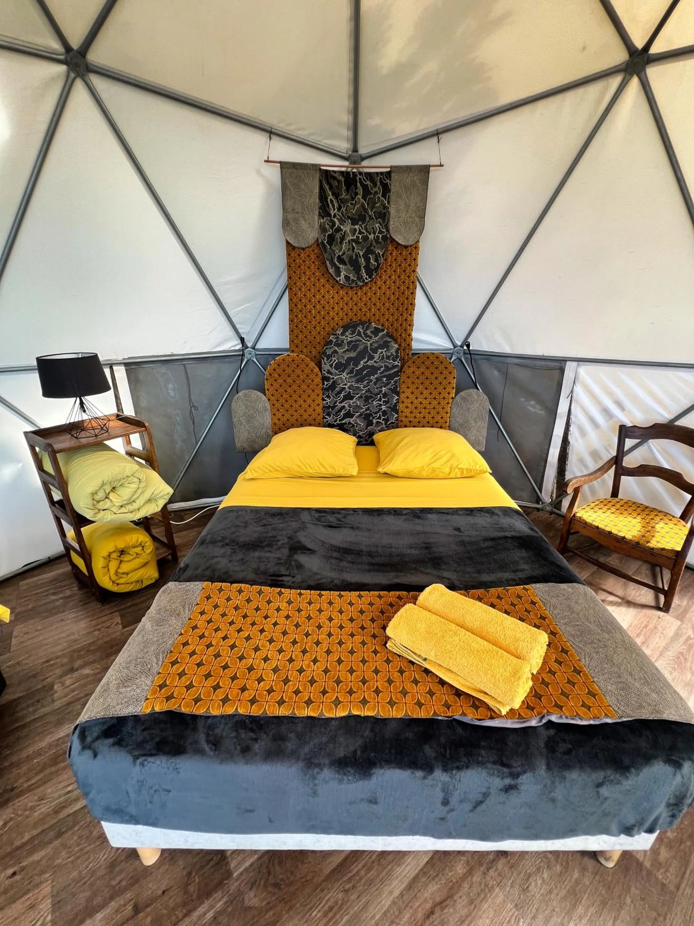 Bed in Bubble Dome Village