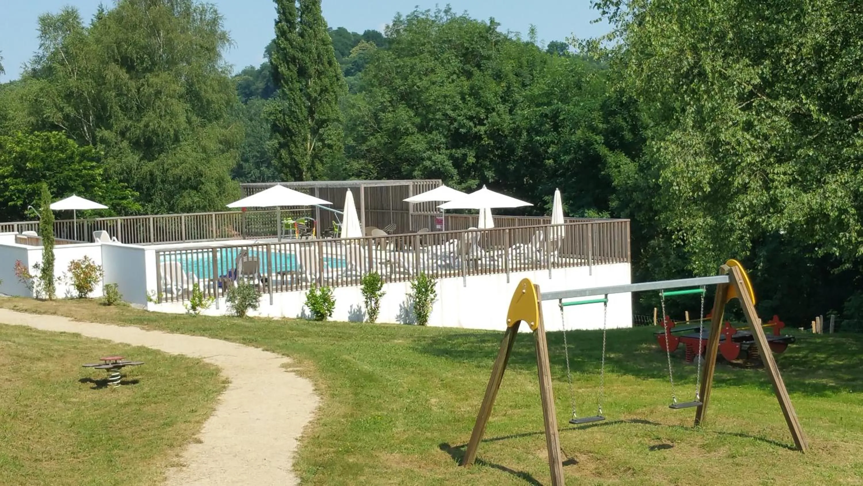 Swimming pool in VVF Pays Basque Saint-Étienne-de-Baïgorry
