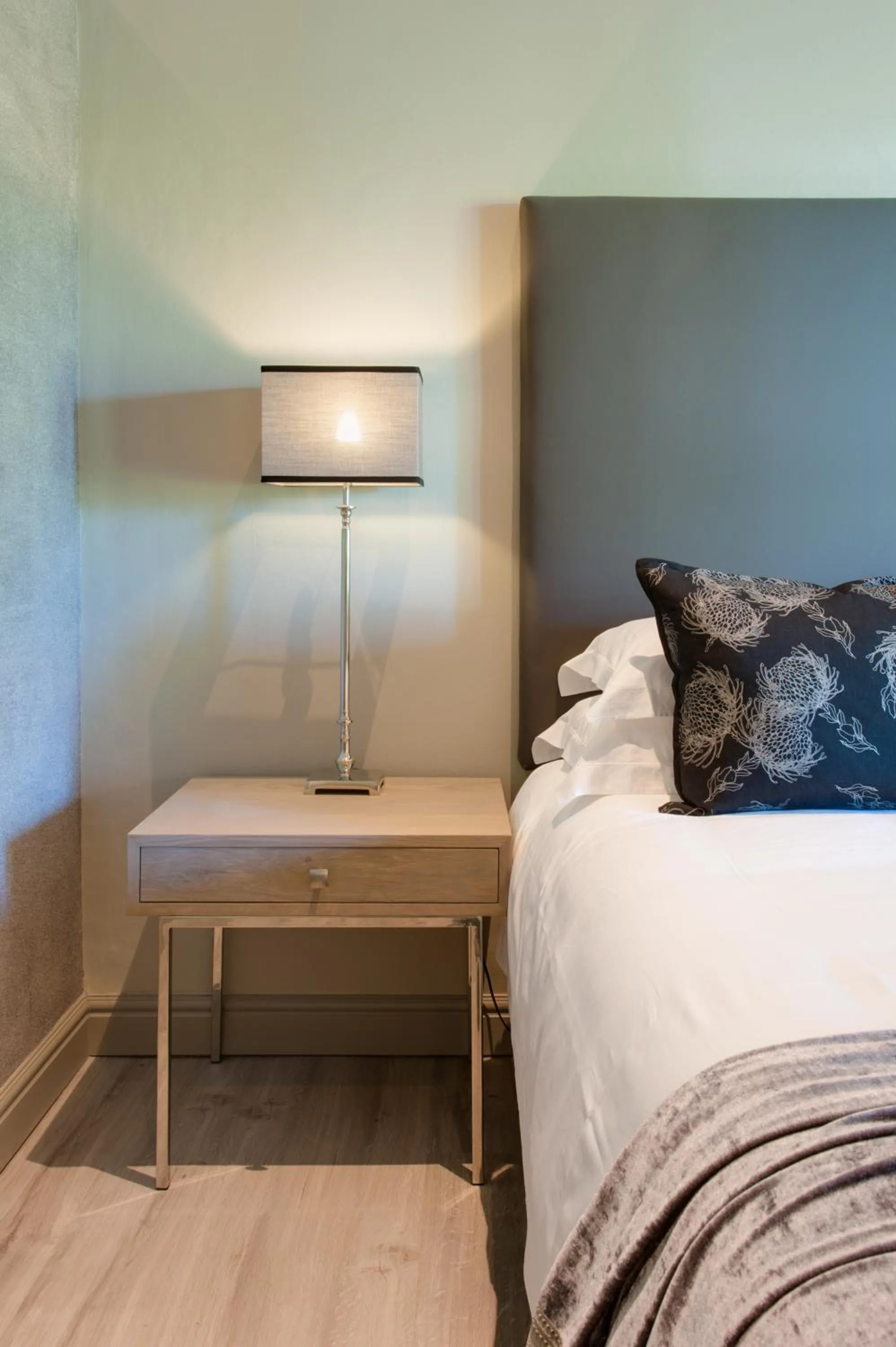 Decorative detail, Bed in The Jordan Suites