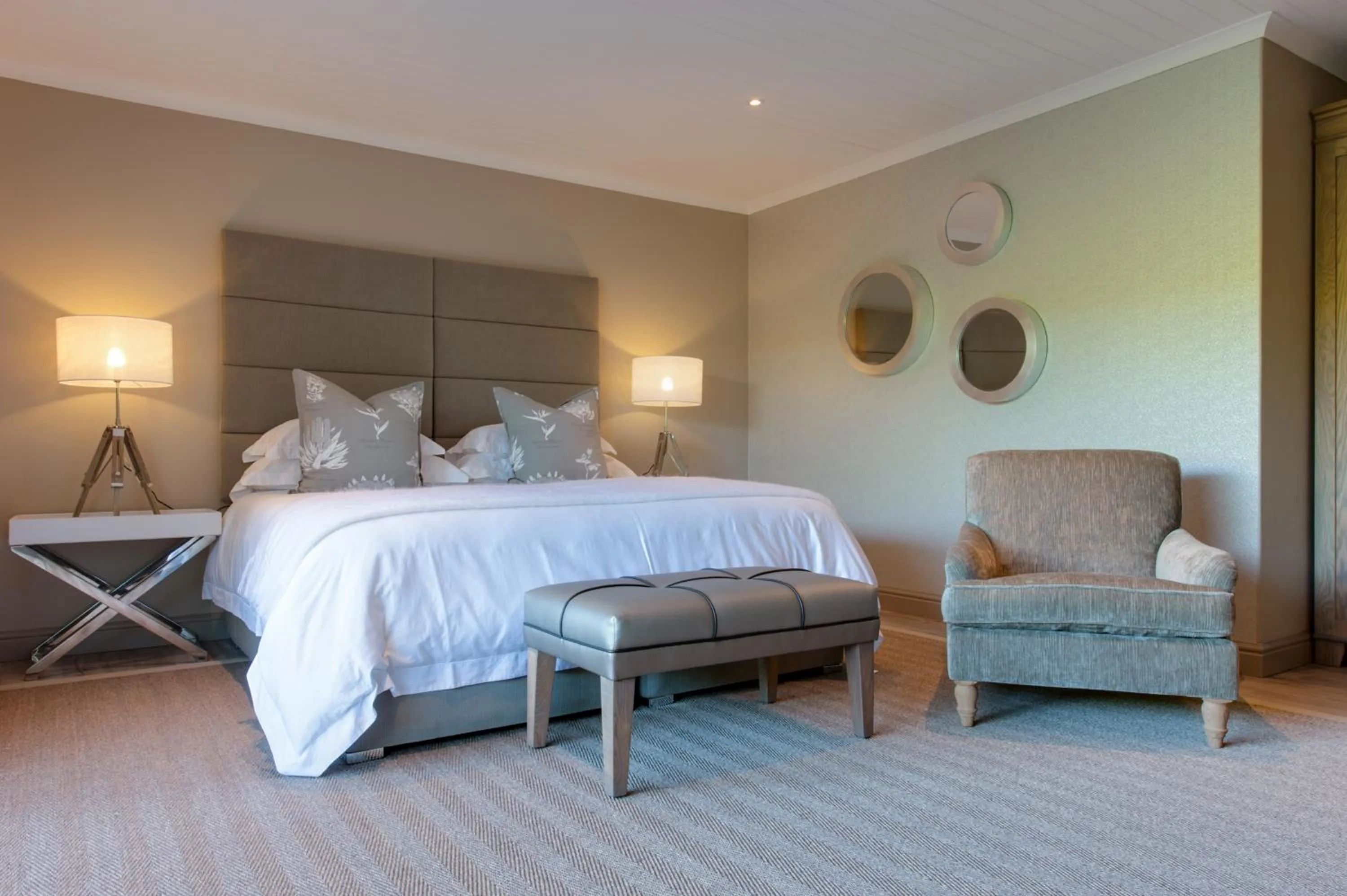 Bed in The Jordan Suites