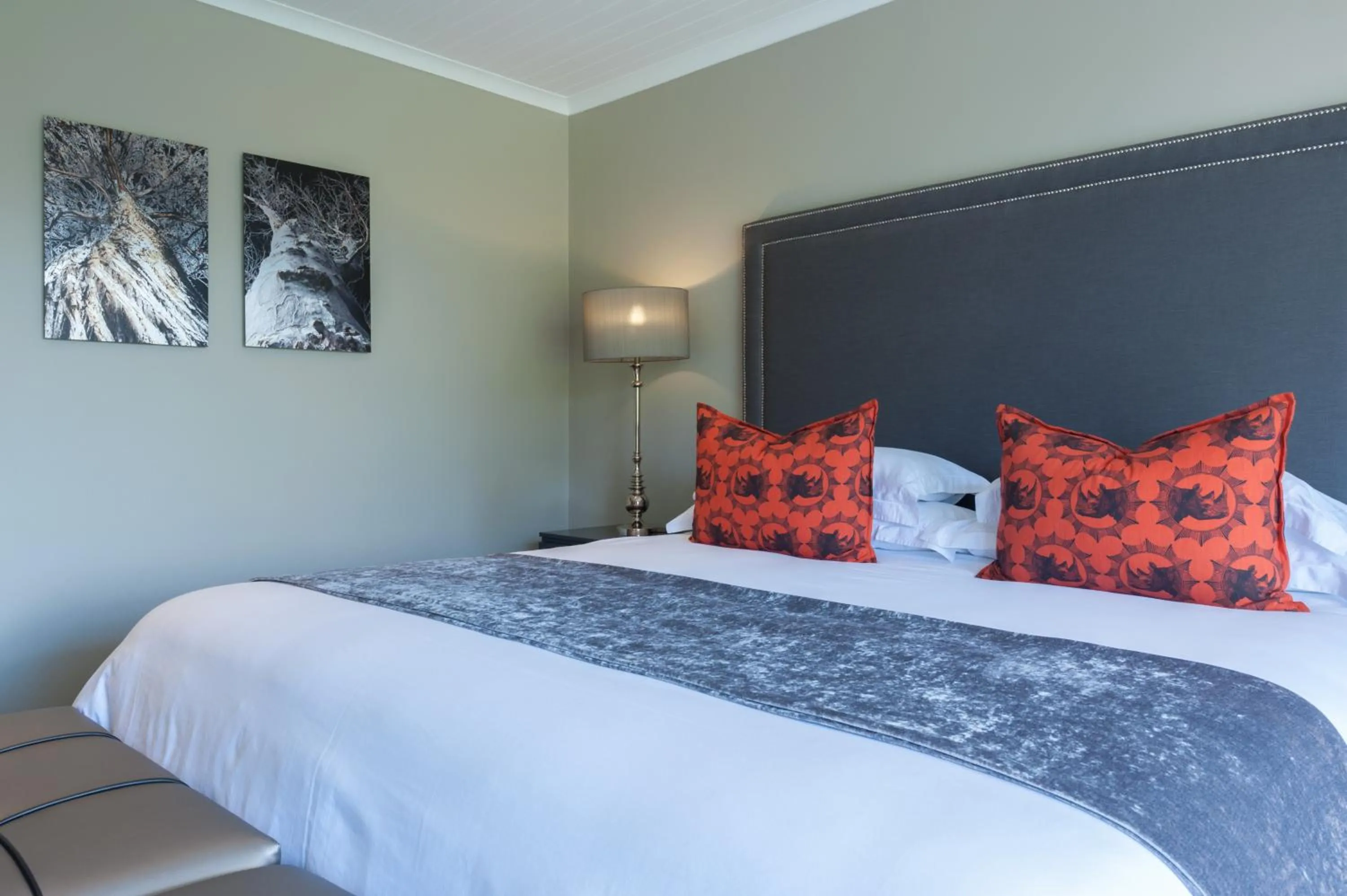 Decorative detail, Bed in The Jordan Suites