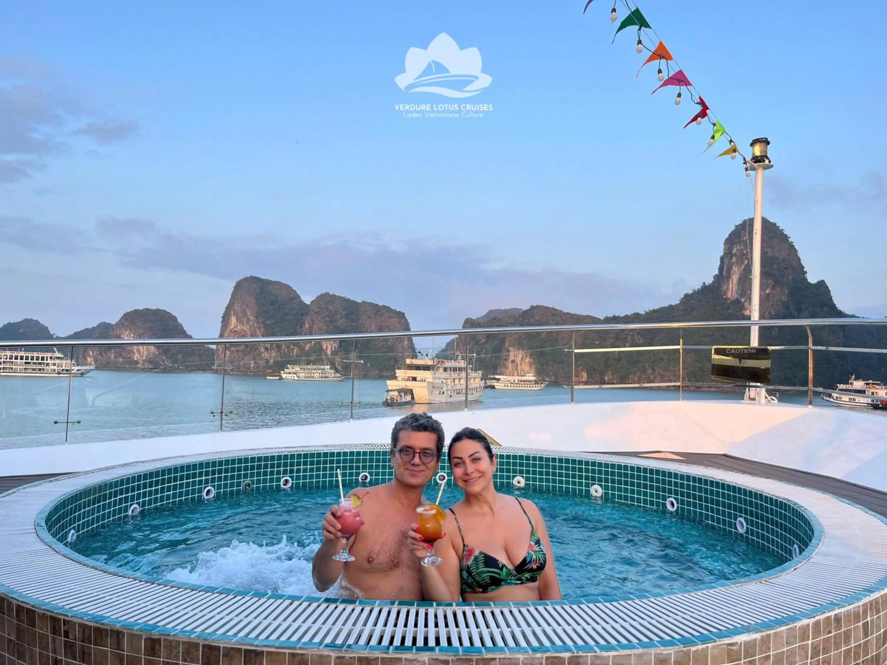 Natural landscape in Verdure Lotus Grandeur Cruise on Ha Long Bay