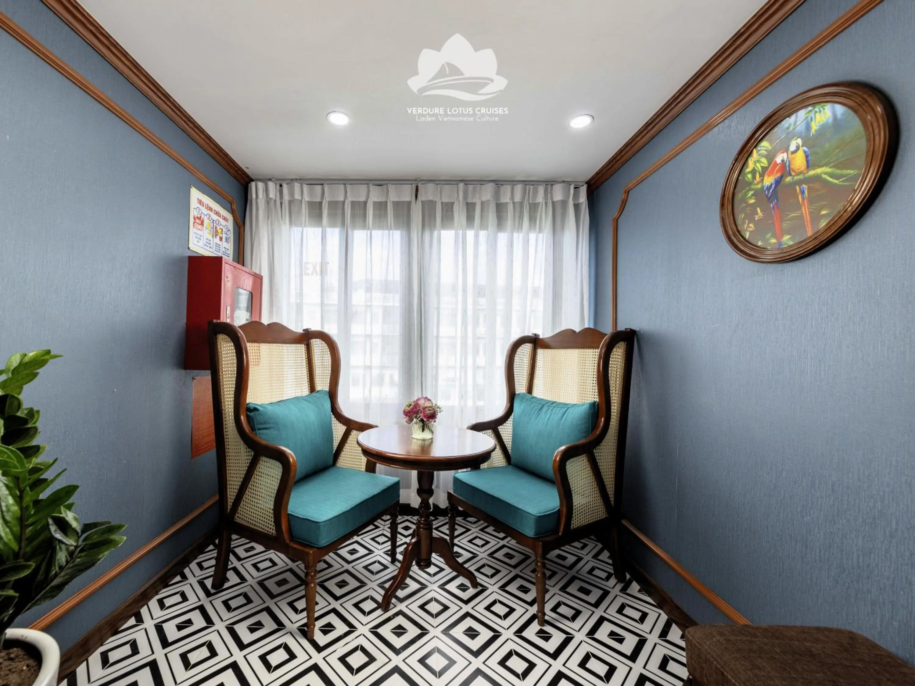 Decorative detail in Verdure Lotus Grandeur Cruise on Ha Long Bay