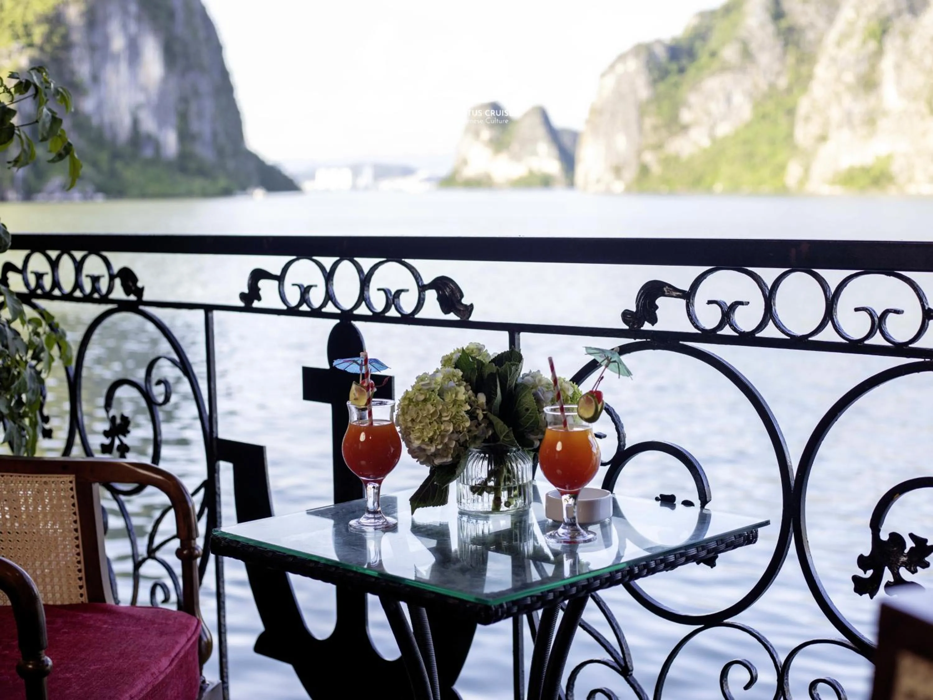 Natural landscape in Verdure Lotus Grandeur Cruise on Ha Long Bay