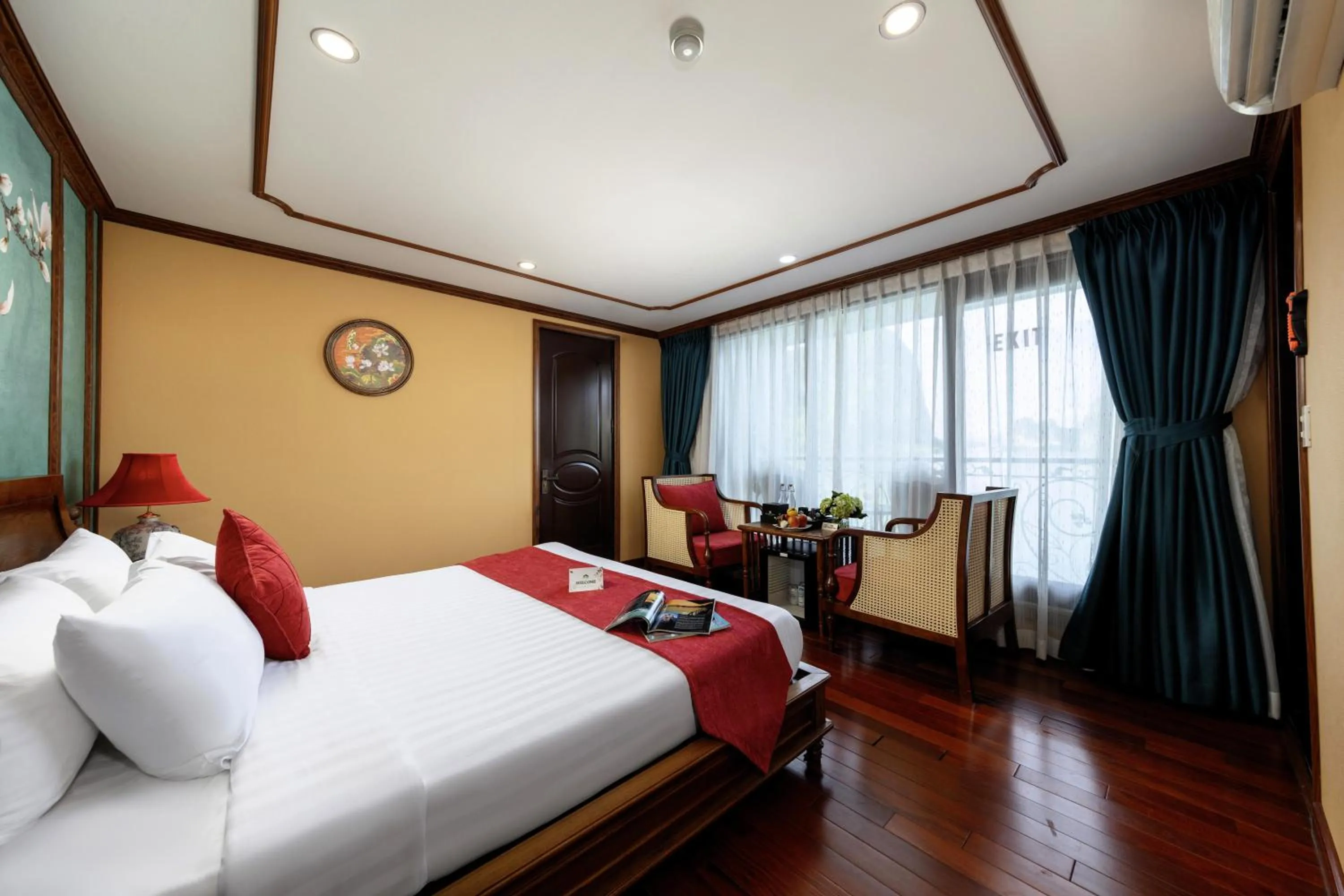 Bedroom, Bed in Verdure Lotus Grandeur Cruise on Ha Long Bay