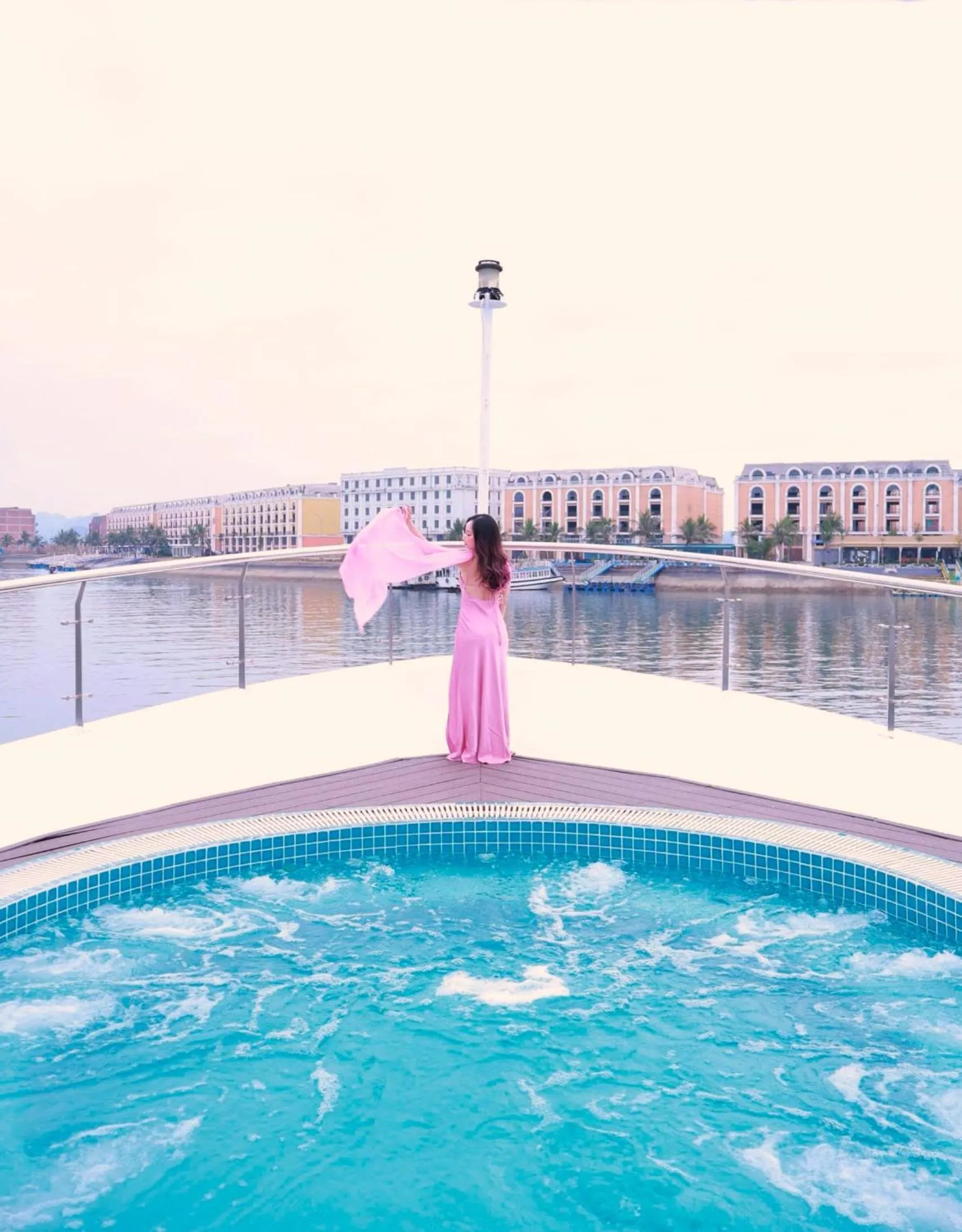 Swimming pool in Verdure Lotus Grandeur Cruise on Ha Long Bay