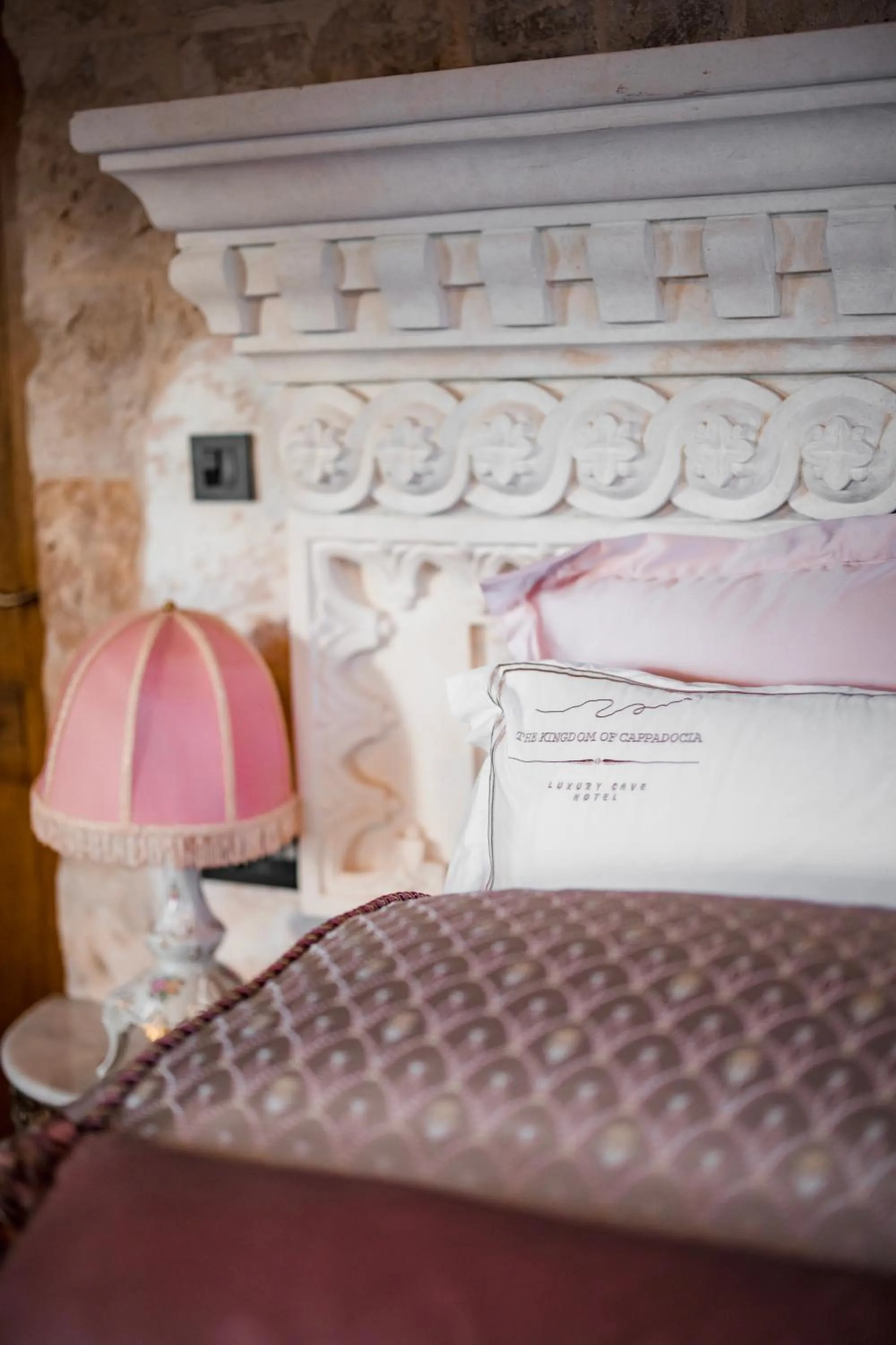 Bed in The Kingdom Of Cappadocia Luxury Cave Hotel