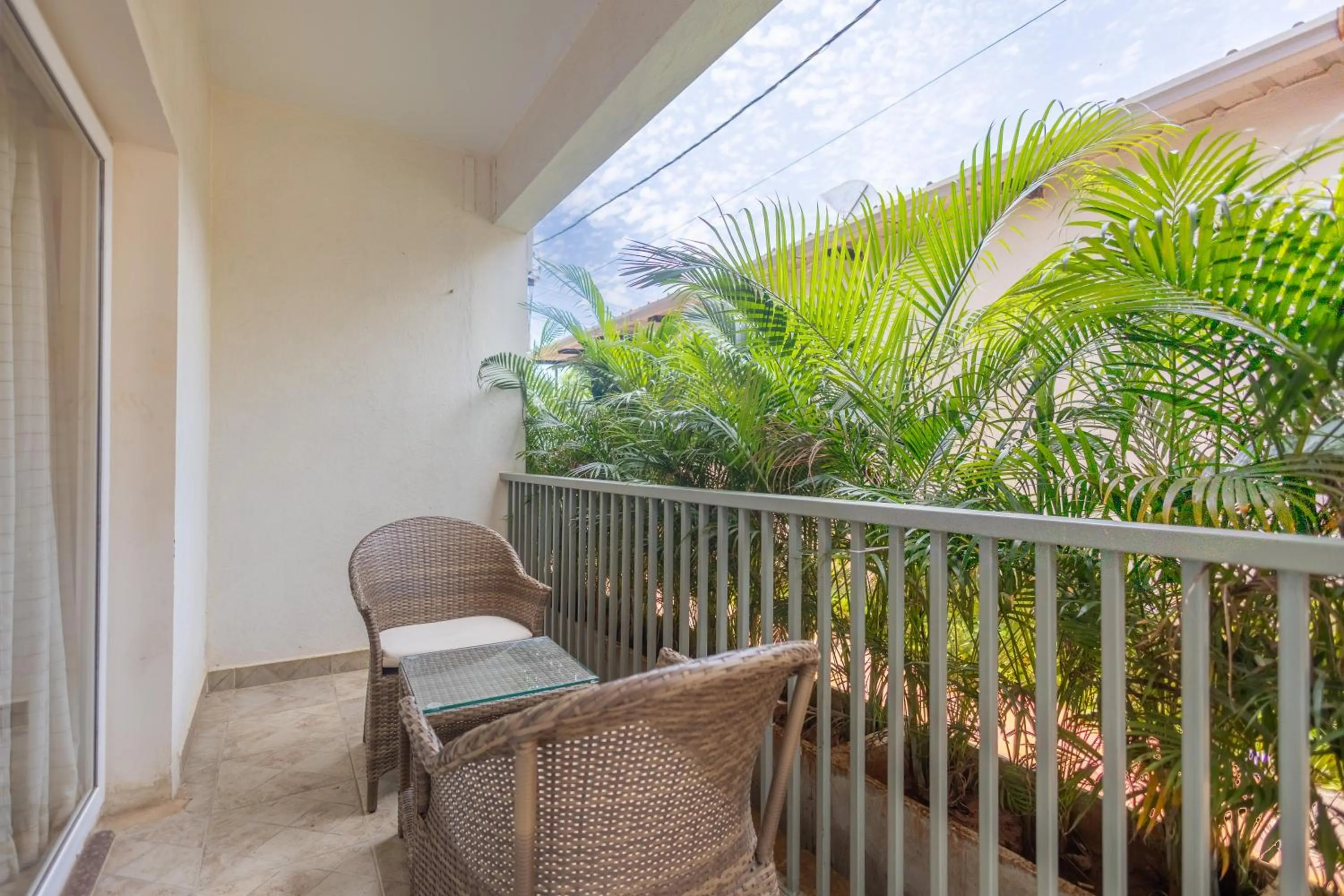 Balcony/Terrace in Foxoso Aaristo Baga Beach Resort