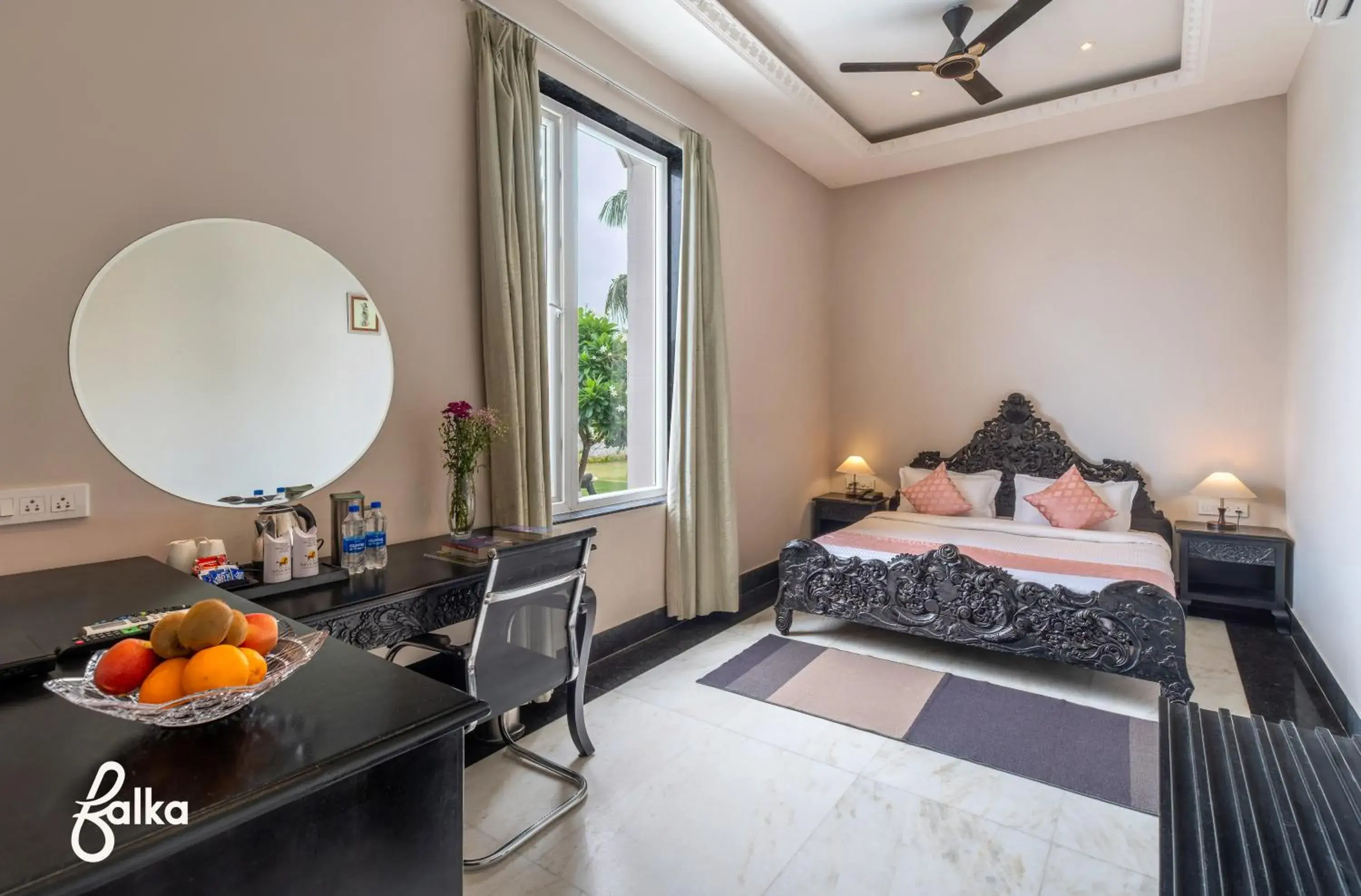 View (from property/room), Bed in Surya Kothi Resort View (from property/room), Bed in Surya Kothi Resort