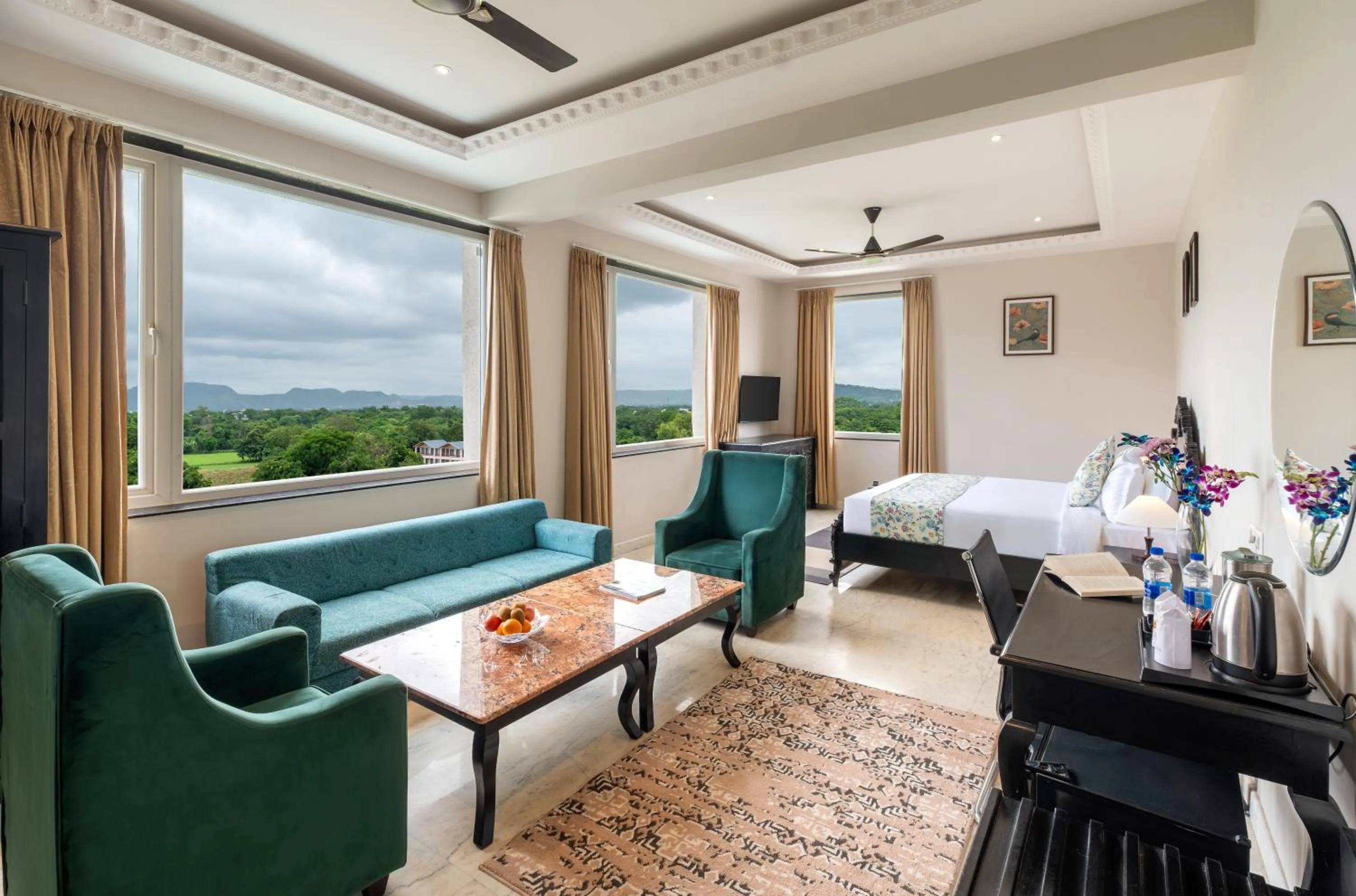 Bed in Surya Kothi Resort