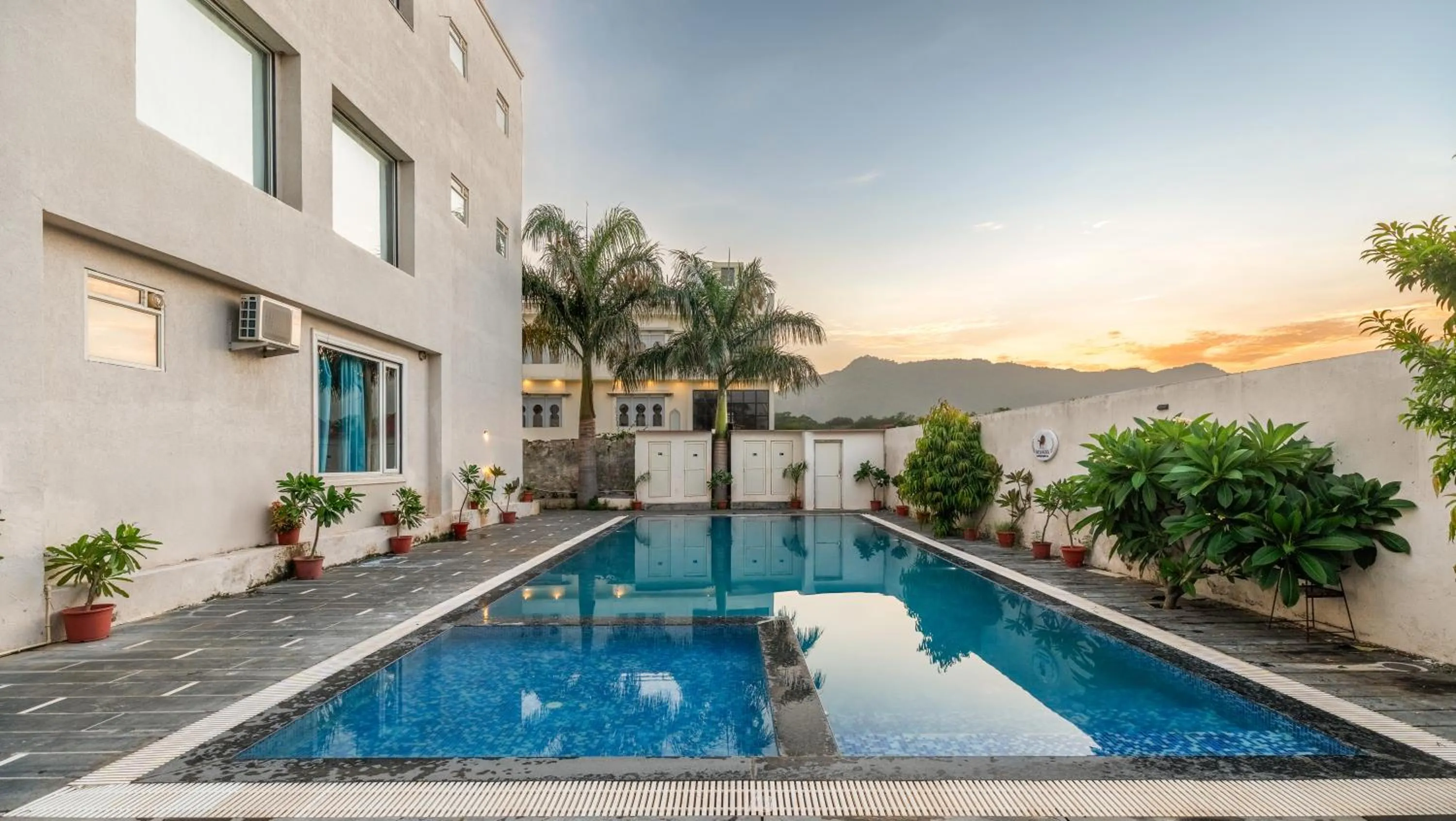 Pool view in Surya Kothi Resort