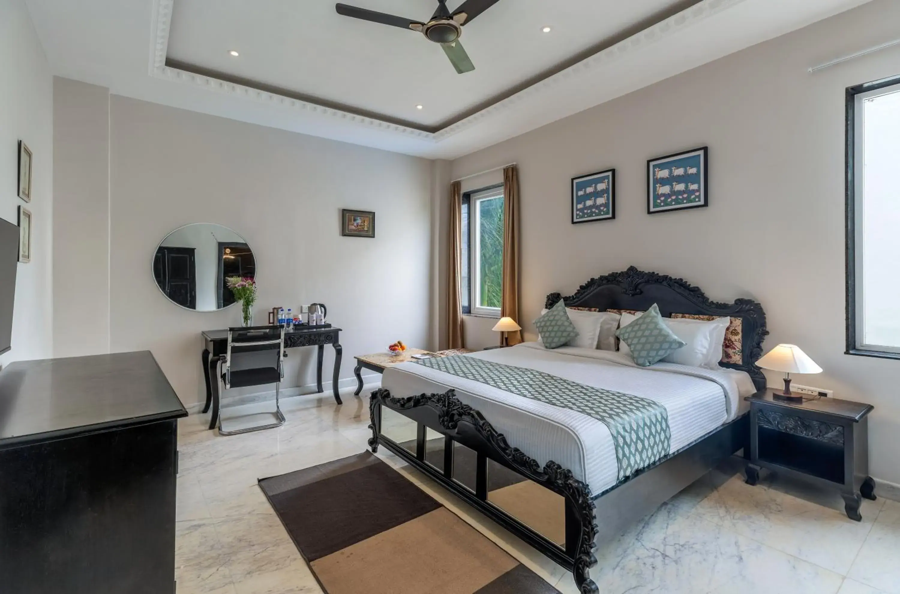 Bed in Surya Kothi Resort Bed in Surya Kothi Resort