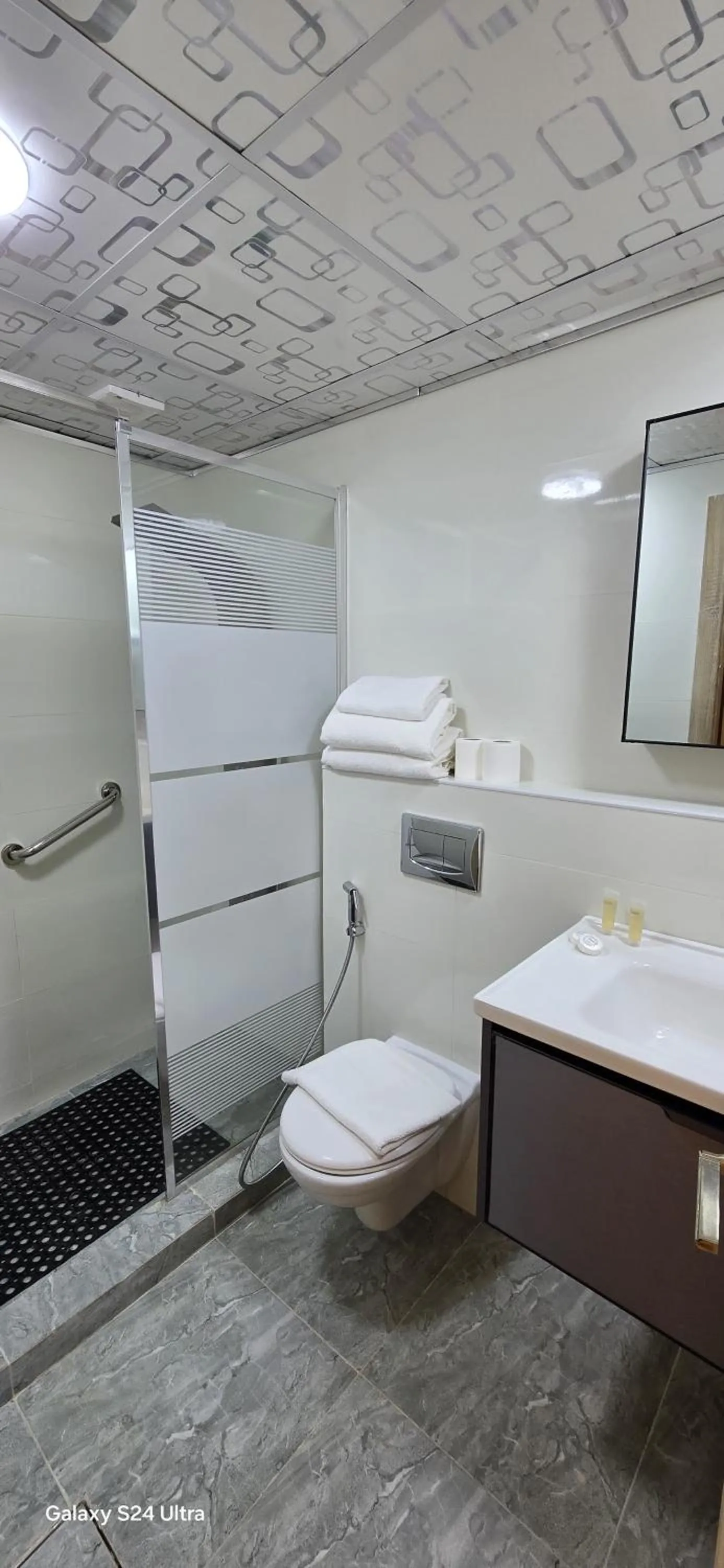 Shower in Balcony Hotel