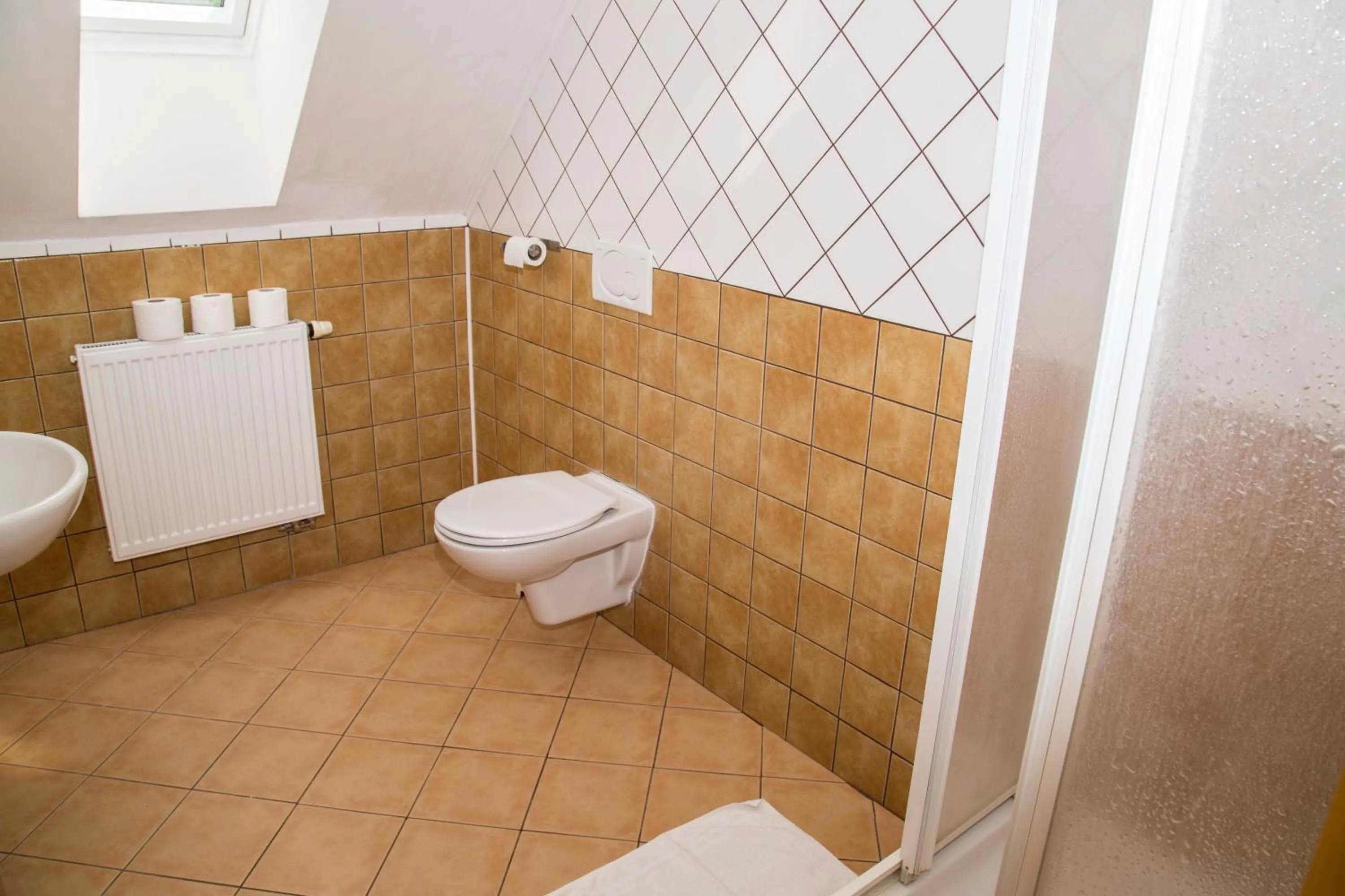 Bathroom in hotel U lip Trojanovice