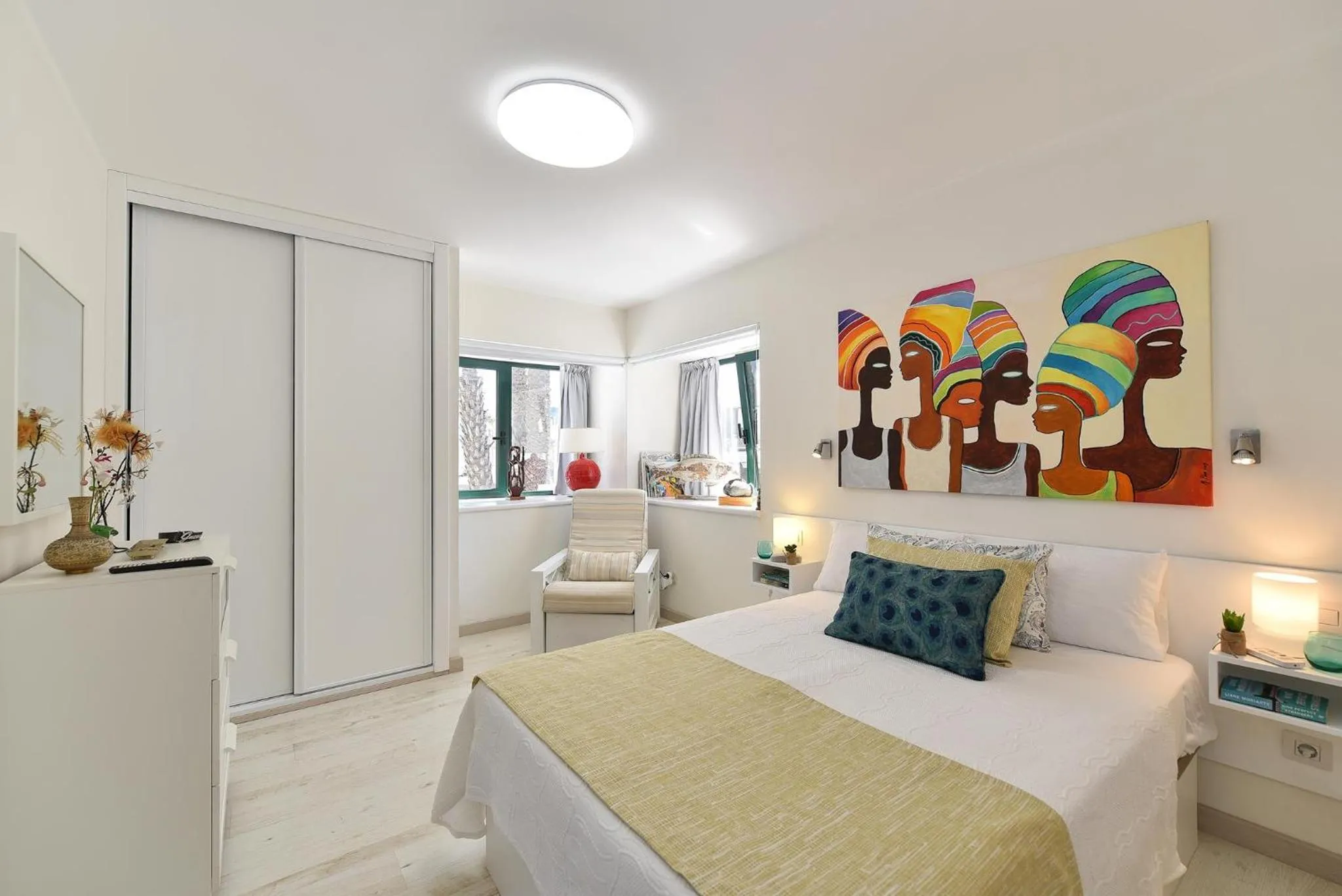 Bedroom, Bed in Maspalomas Beach Apartment Charca 1 by VillaGranCanaria