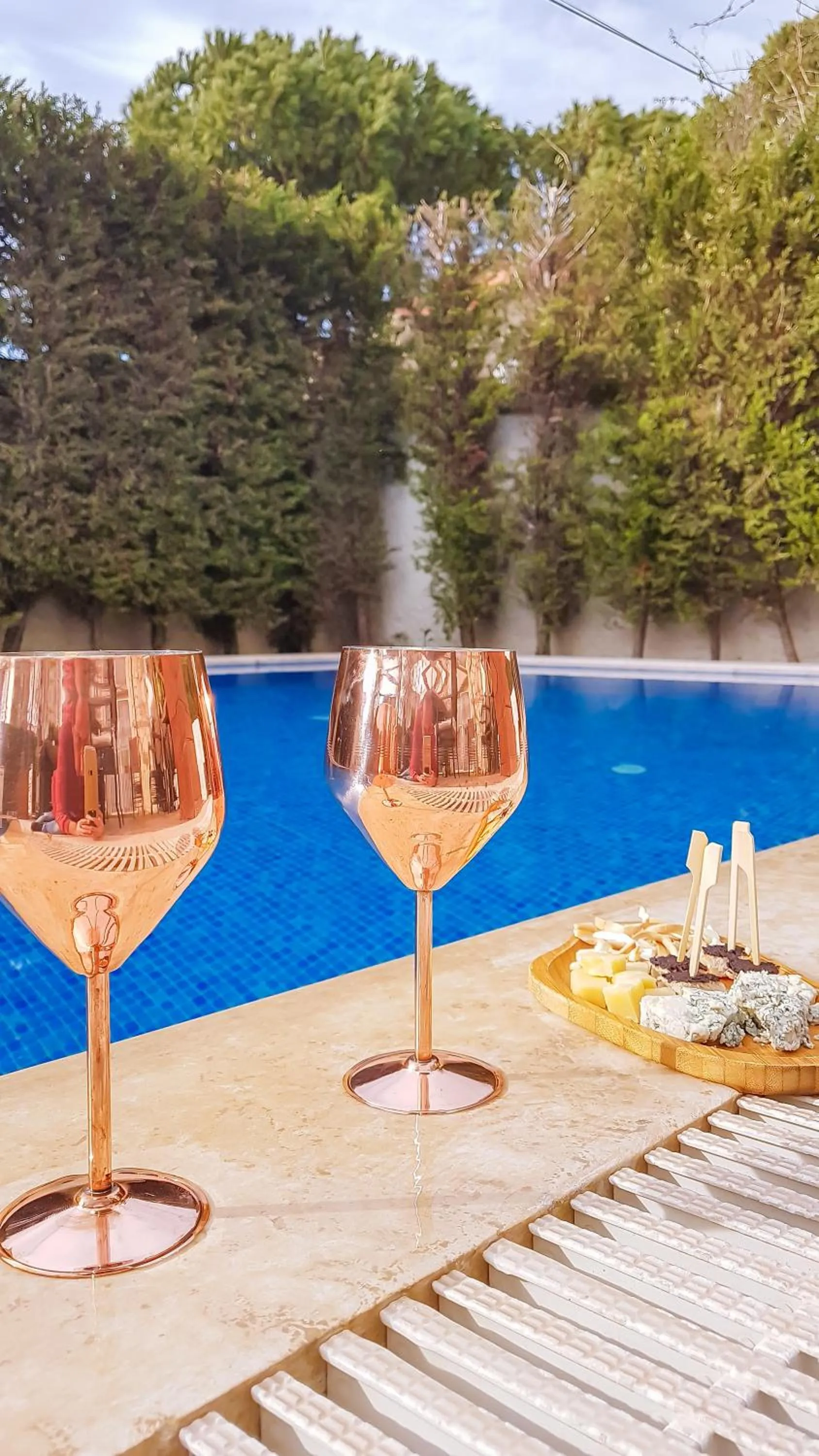 Pool view in Rebetiko Hotel