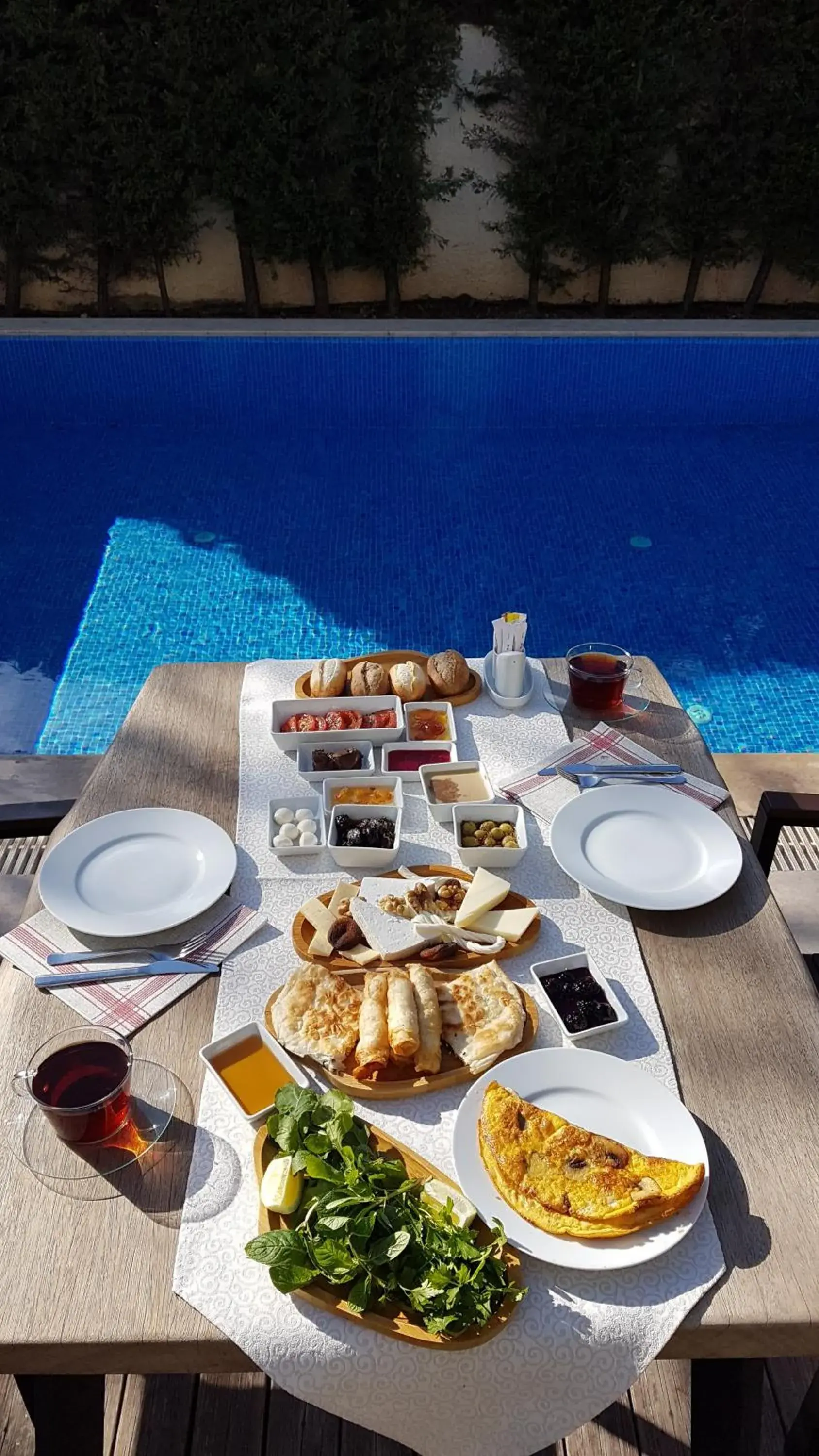 Pool view in Rebetiko Hotel Pool view in Rebetiko Hotel