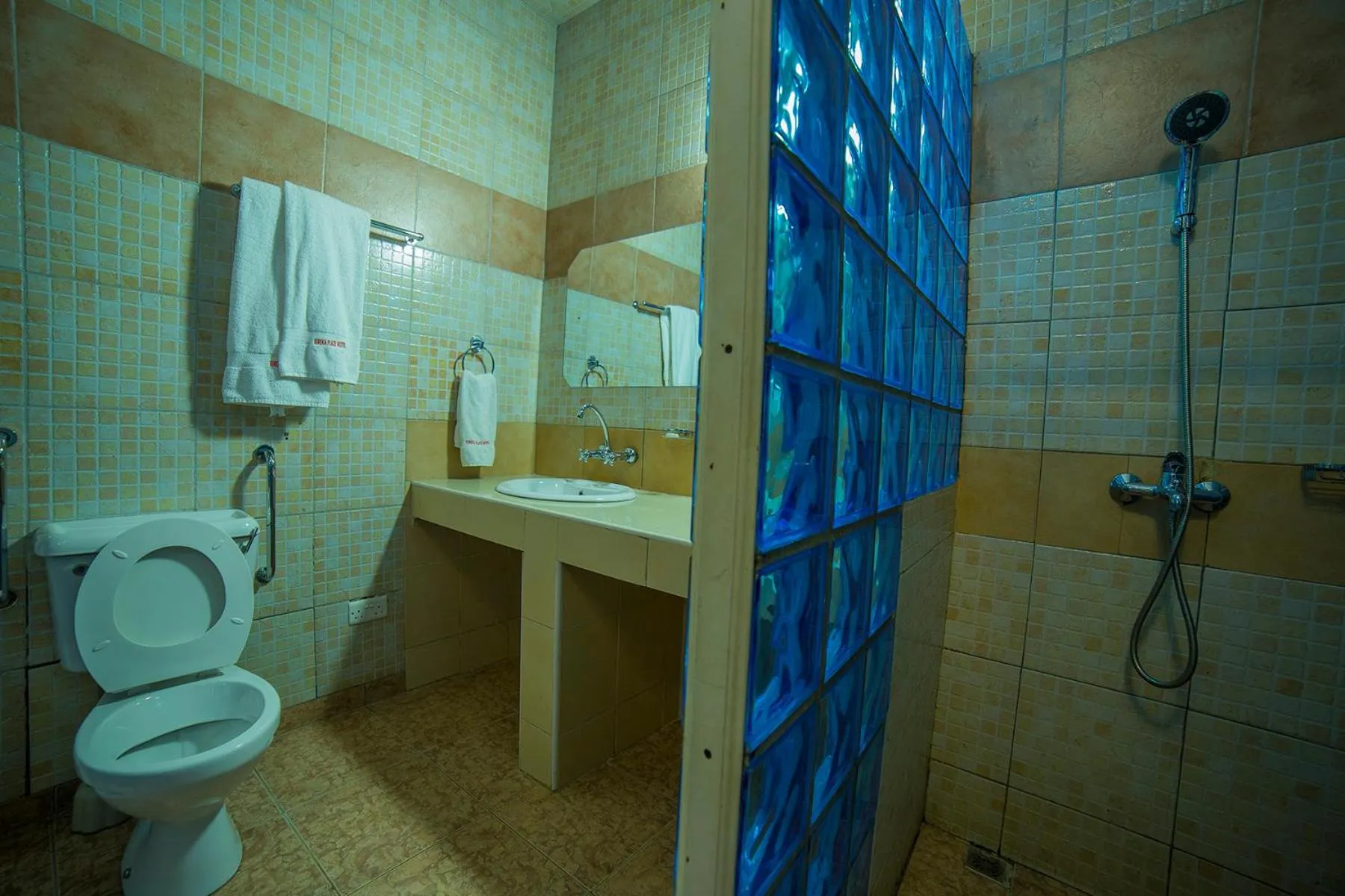 Shower in Eureka Place Hotel Kampala