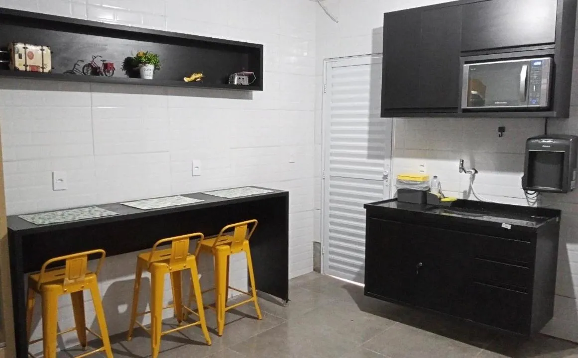Kitchen or kitchenette in Vitoria Hostel