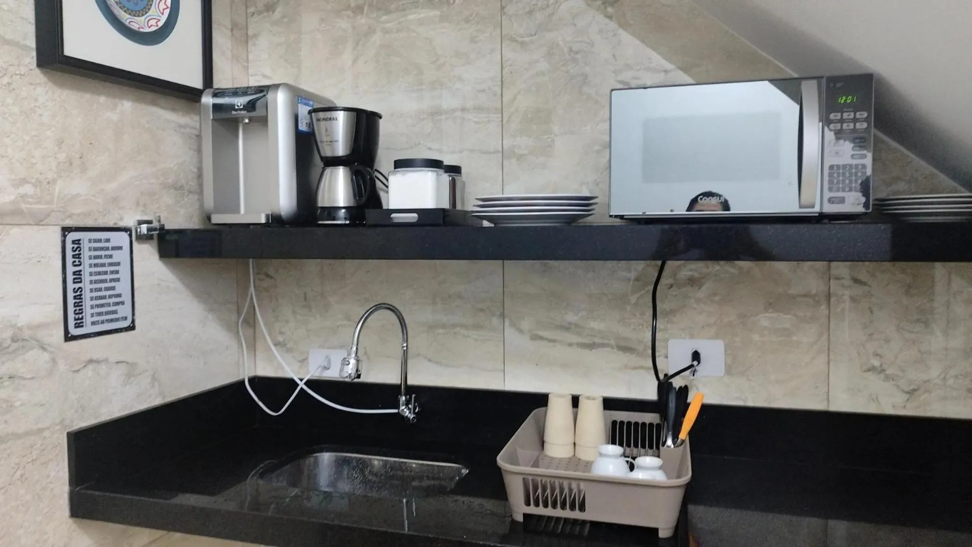 Coffee/tea facilities in Vitoria Hostel