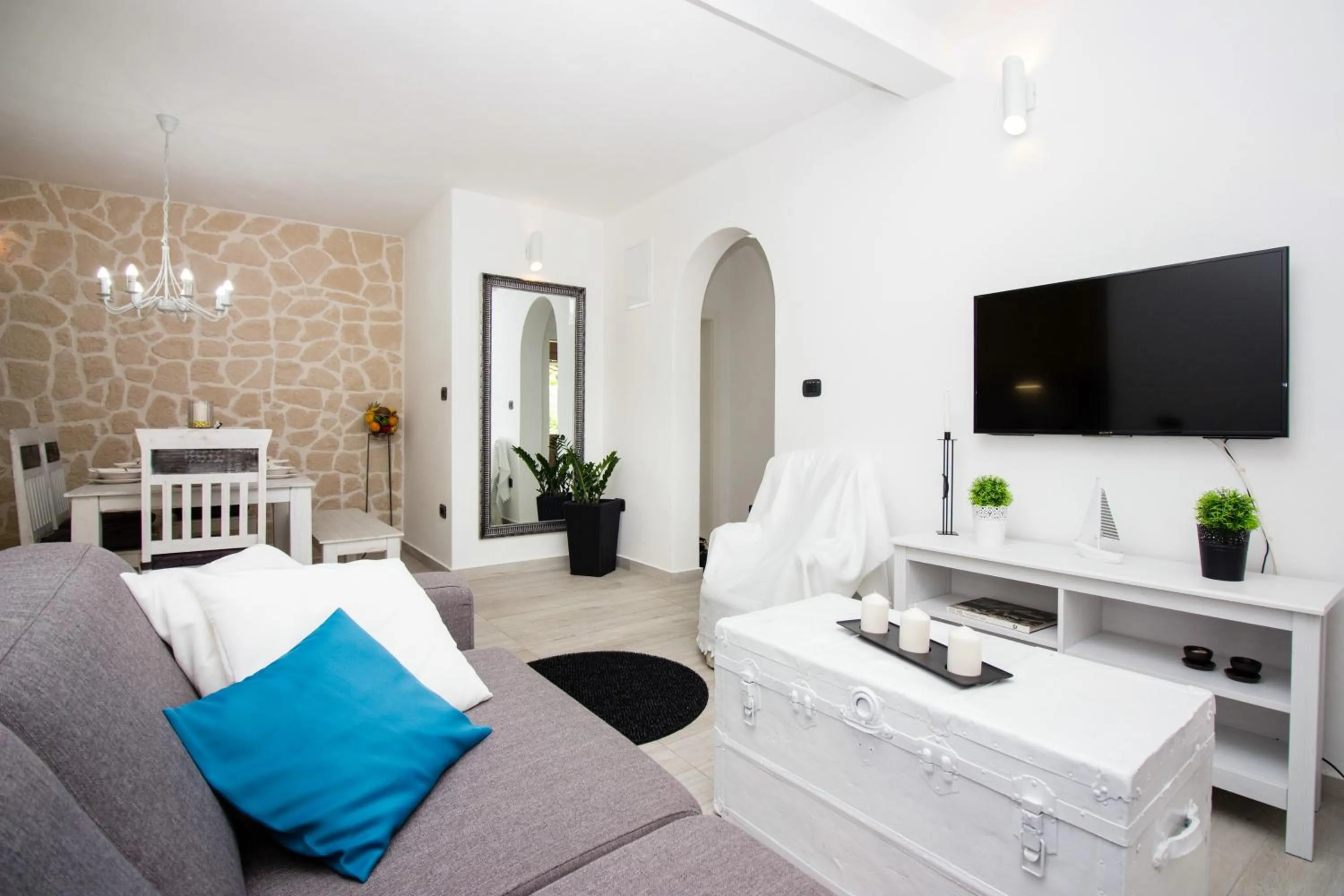 Living room in Apartments Satis
