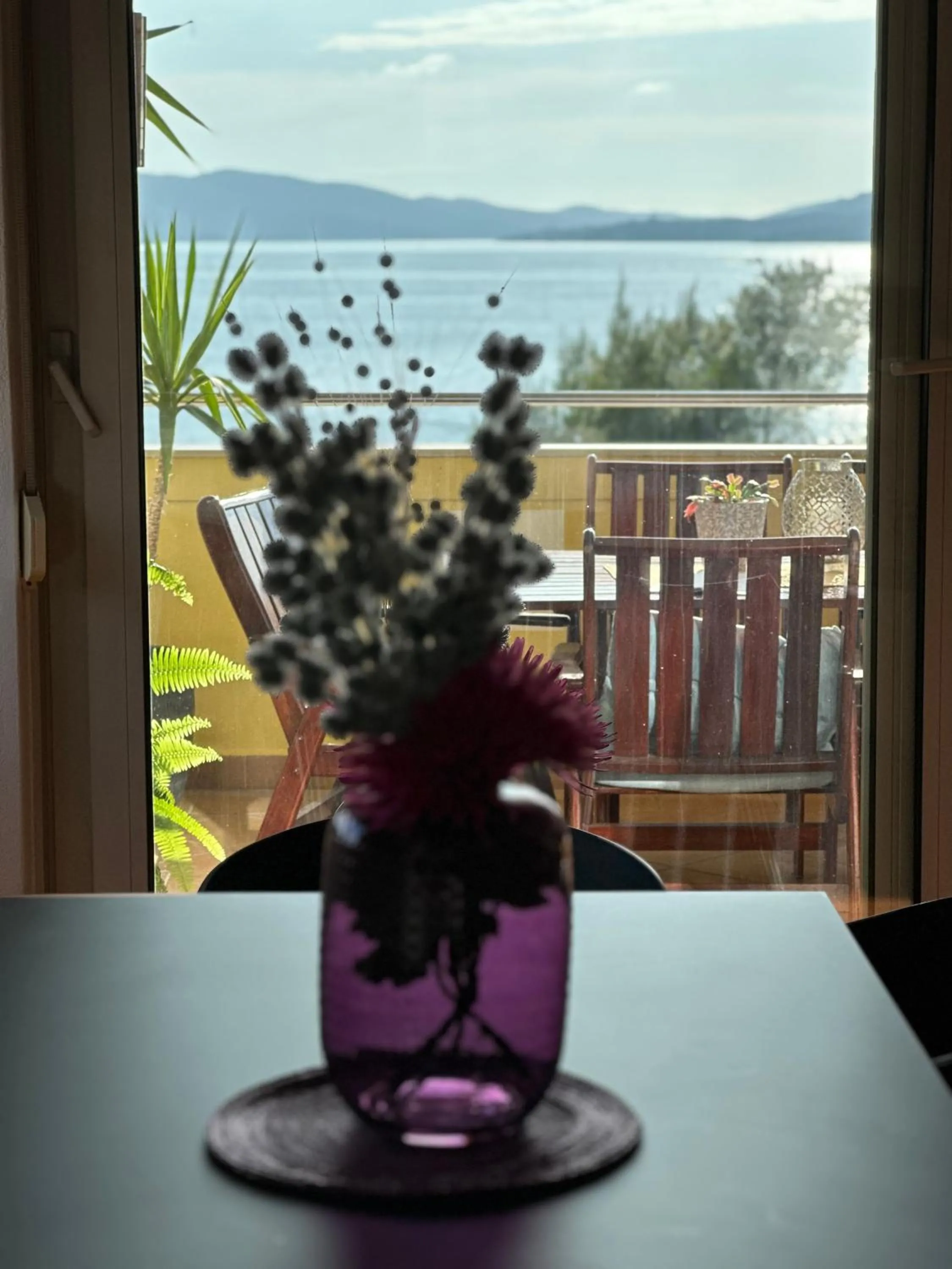 Sea view in Apartments Satis