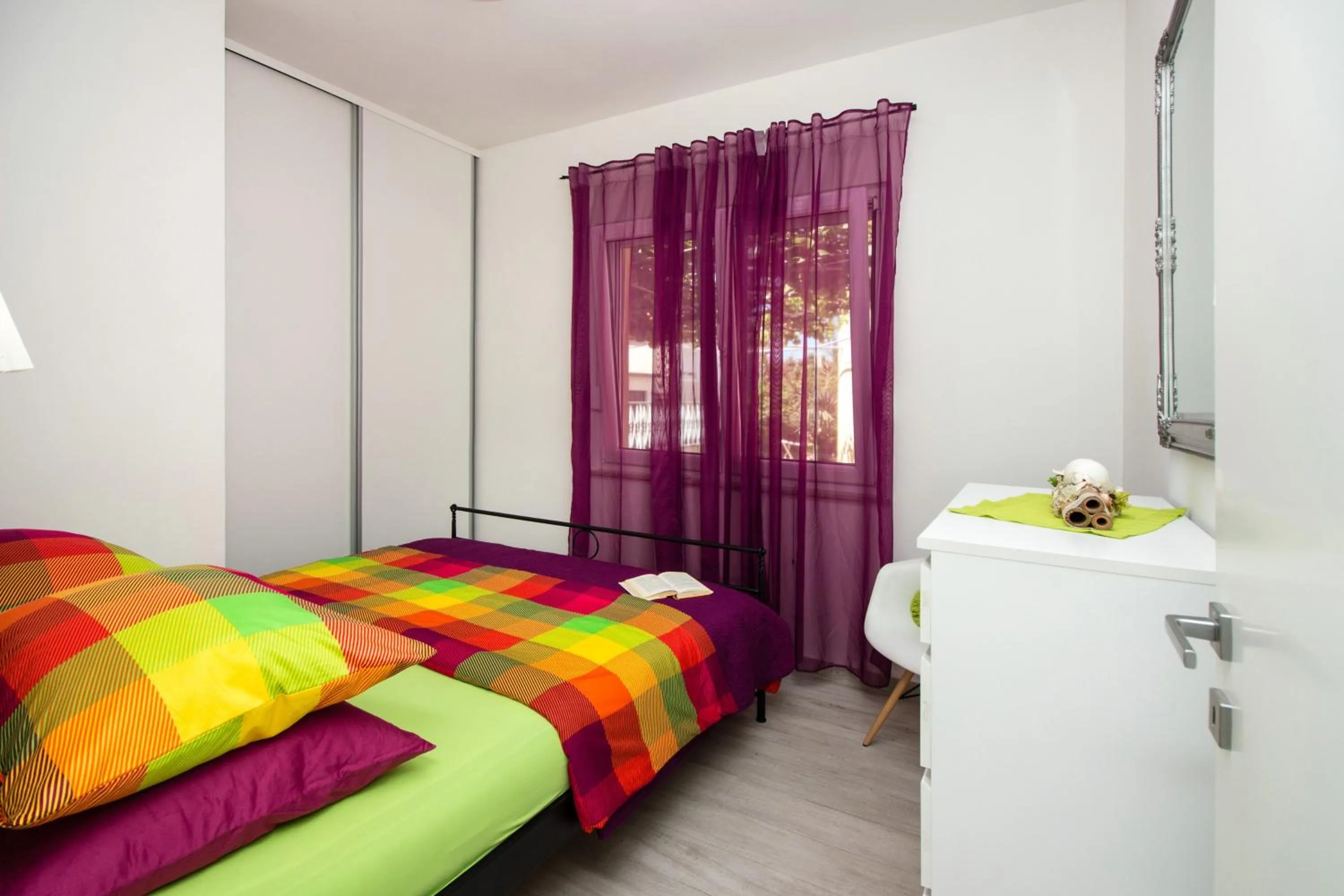 Bedroom, Bed in Apartments Satis