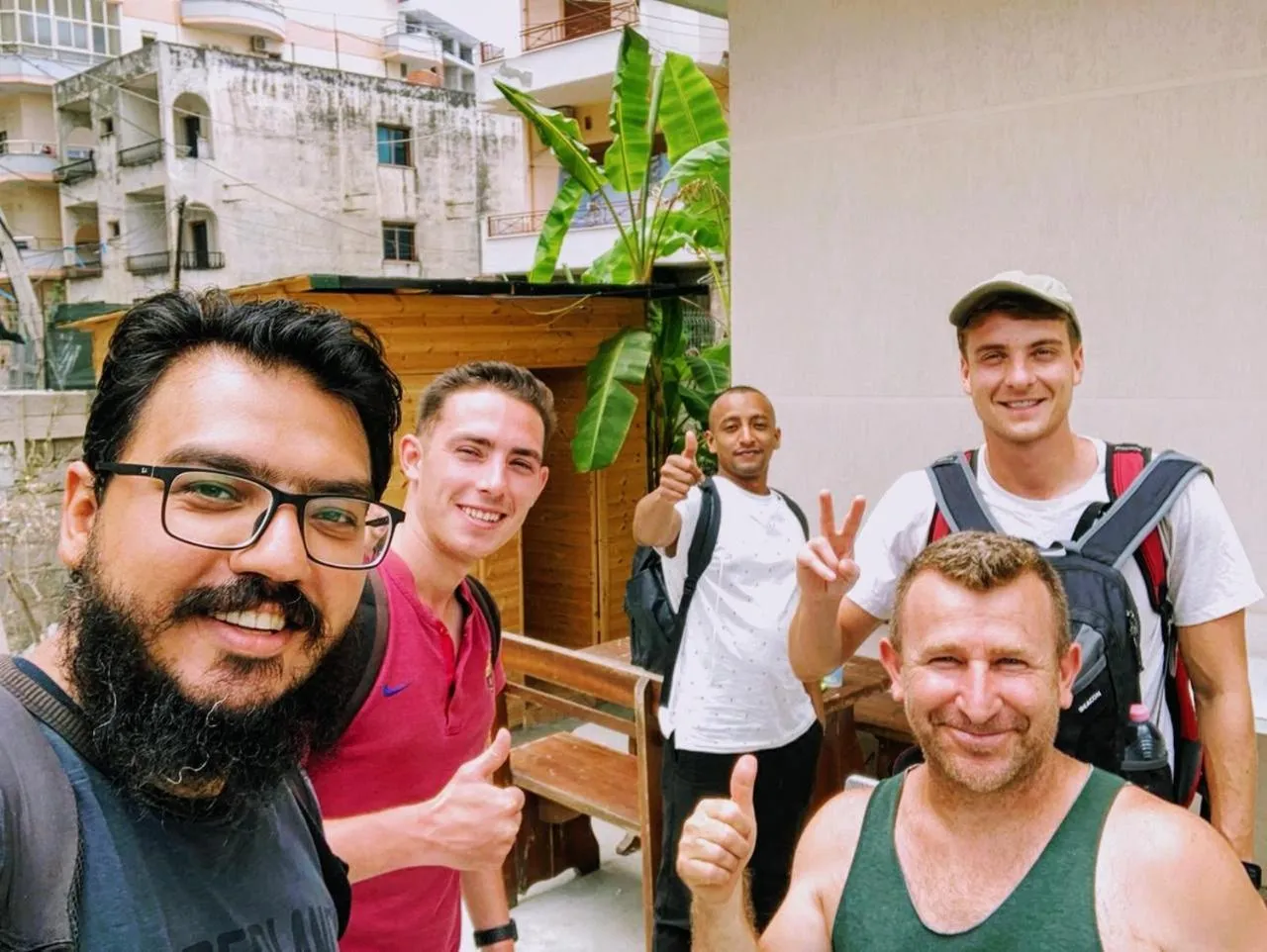 group of guests in Vlora Backpackers Hostel & Bar LUNGOMARE