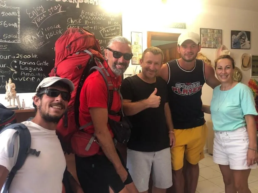 group of guests in Vlora Backpackers Hostel & Bar LUNGOMARE