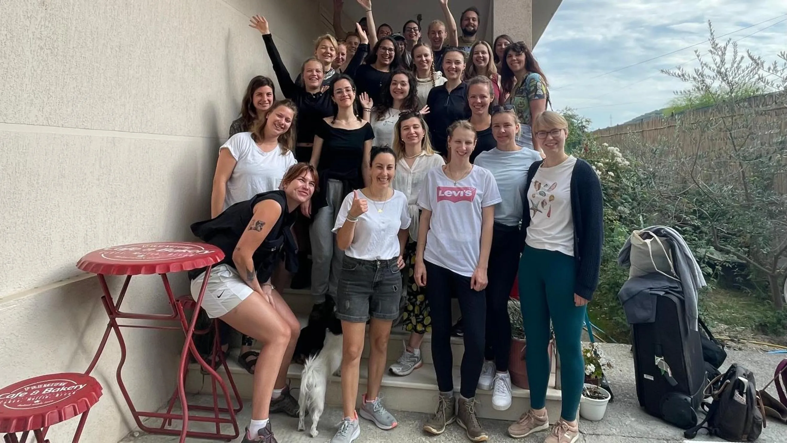group of guests in Vlora Backpackers Hostel & Bar LUNGOMARE