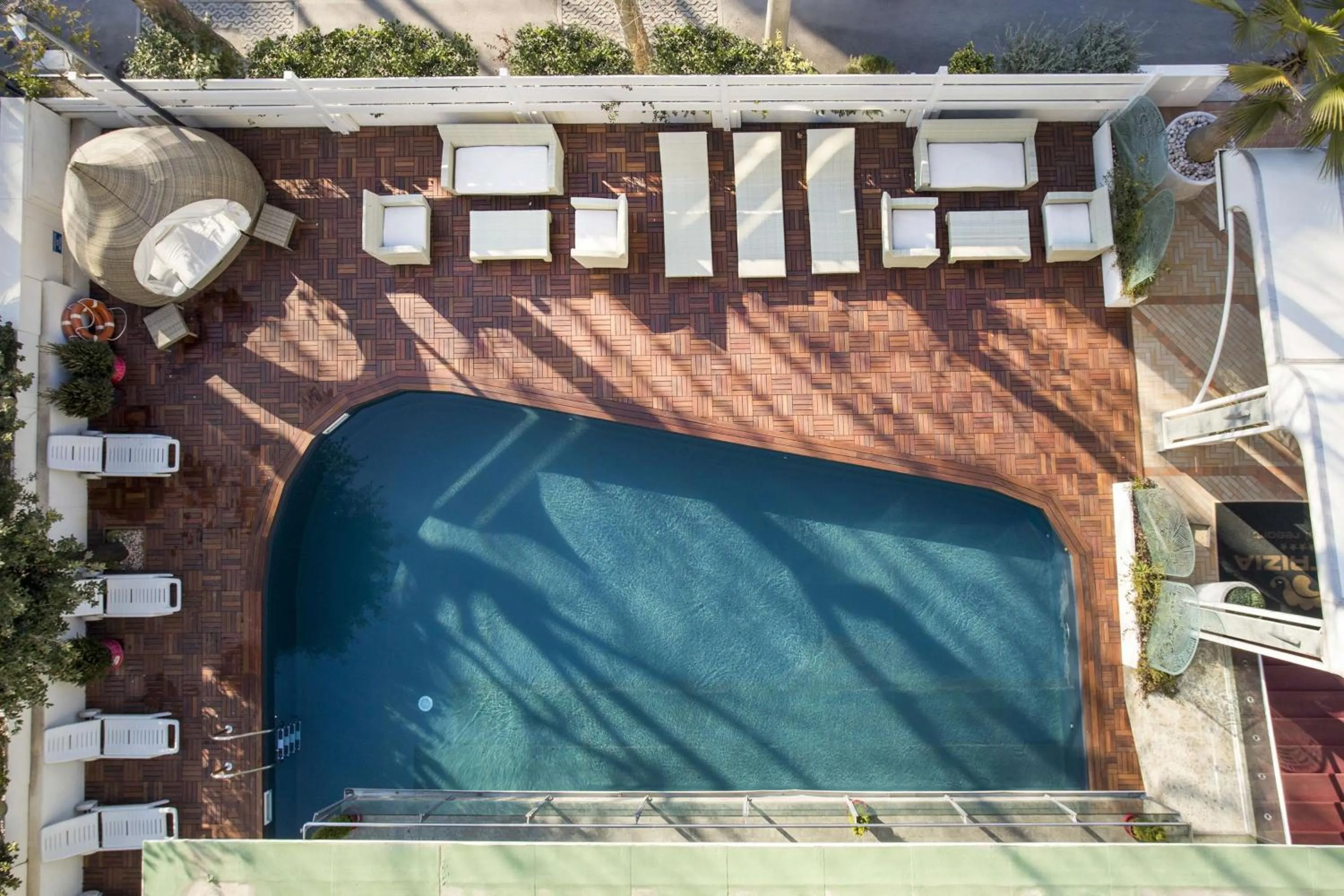 Pool view in Best Western Maison B Hotel