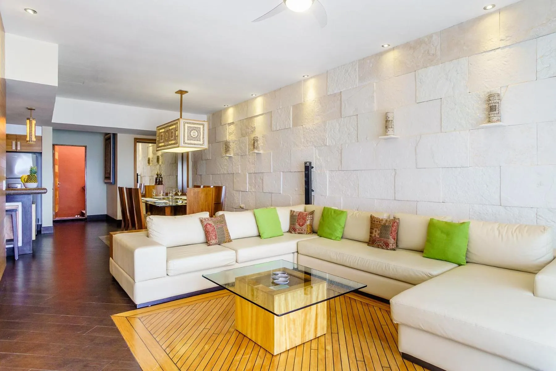 Living room in Aldea Thai by Stella Rentals