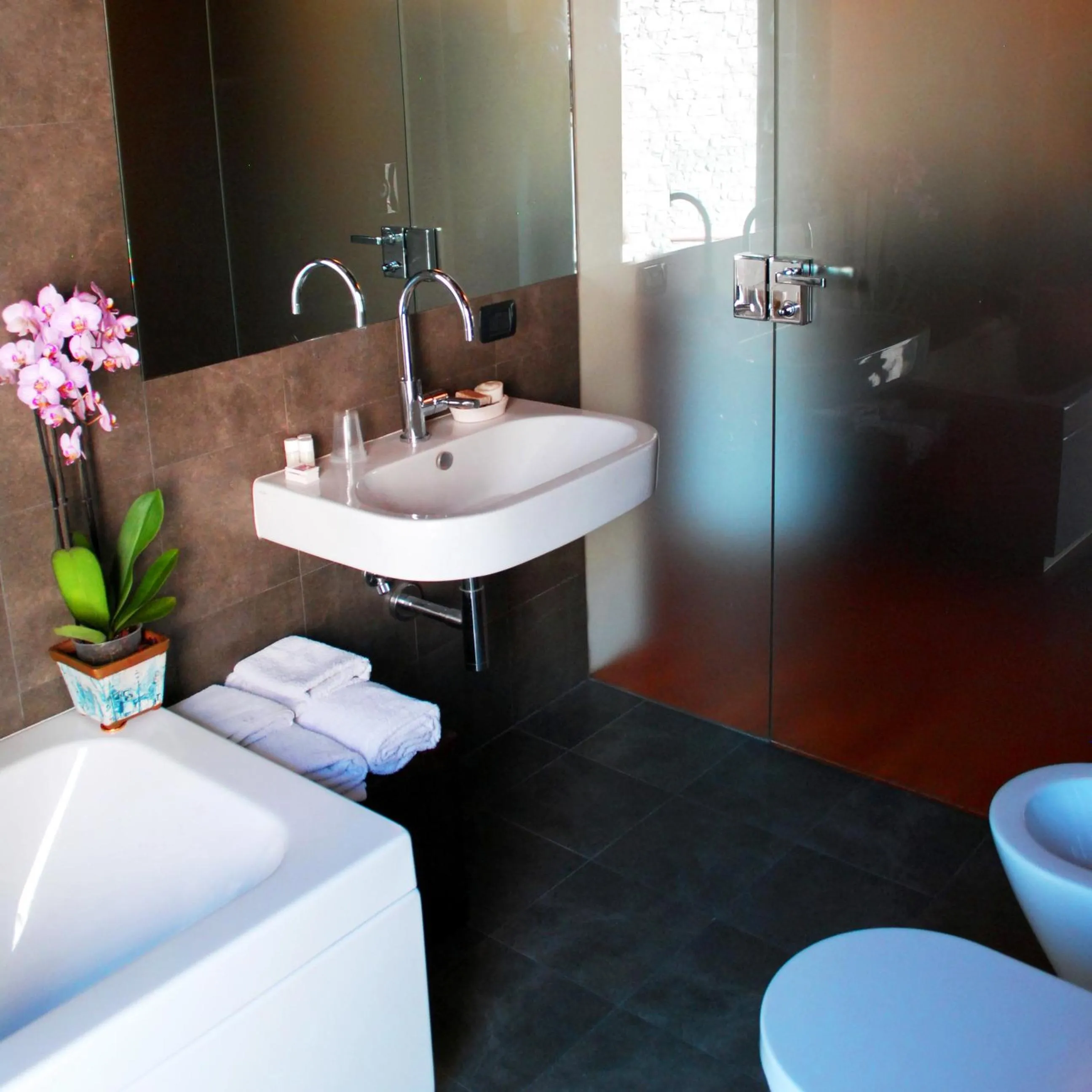 Bathroom in Camera con vista