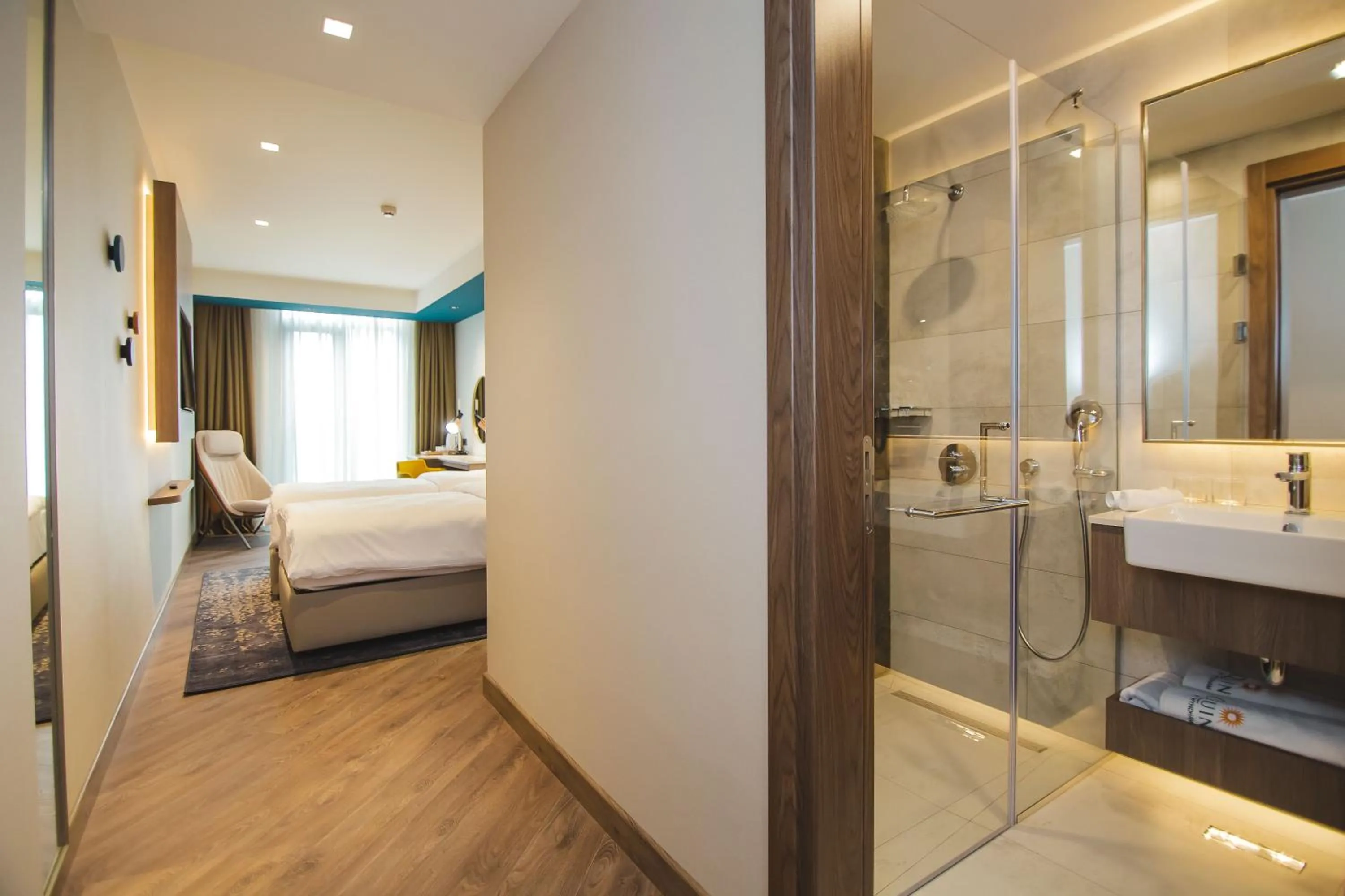 Bathroom, Bed in La Quinta by Wyndham Batumi