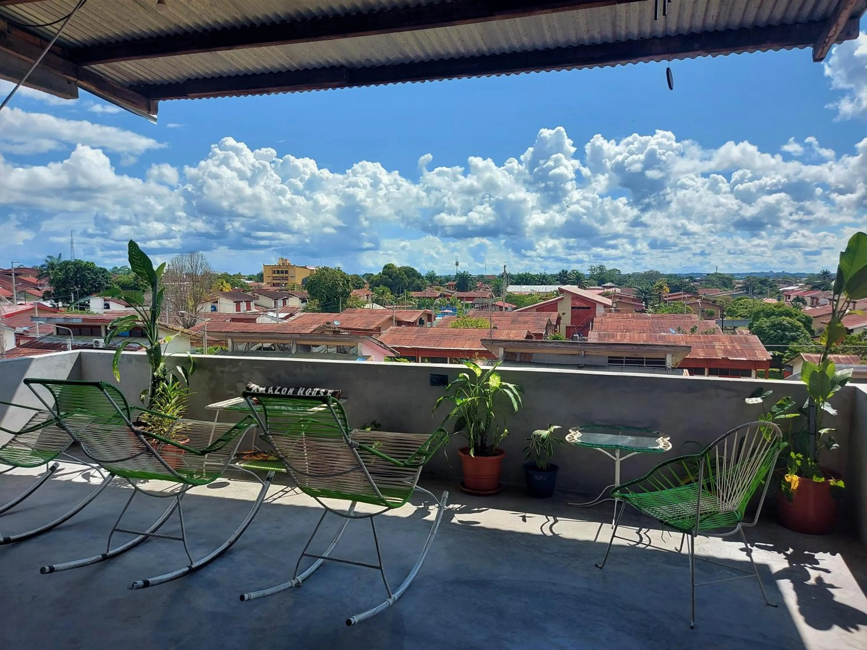 Balcony/Terrace in Amazon House Hostel