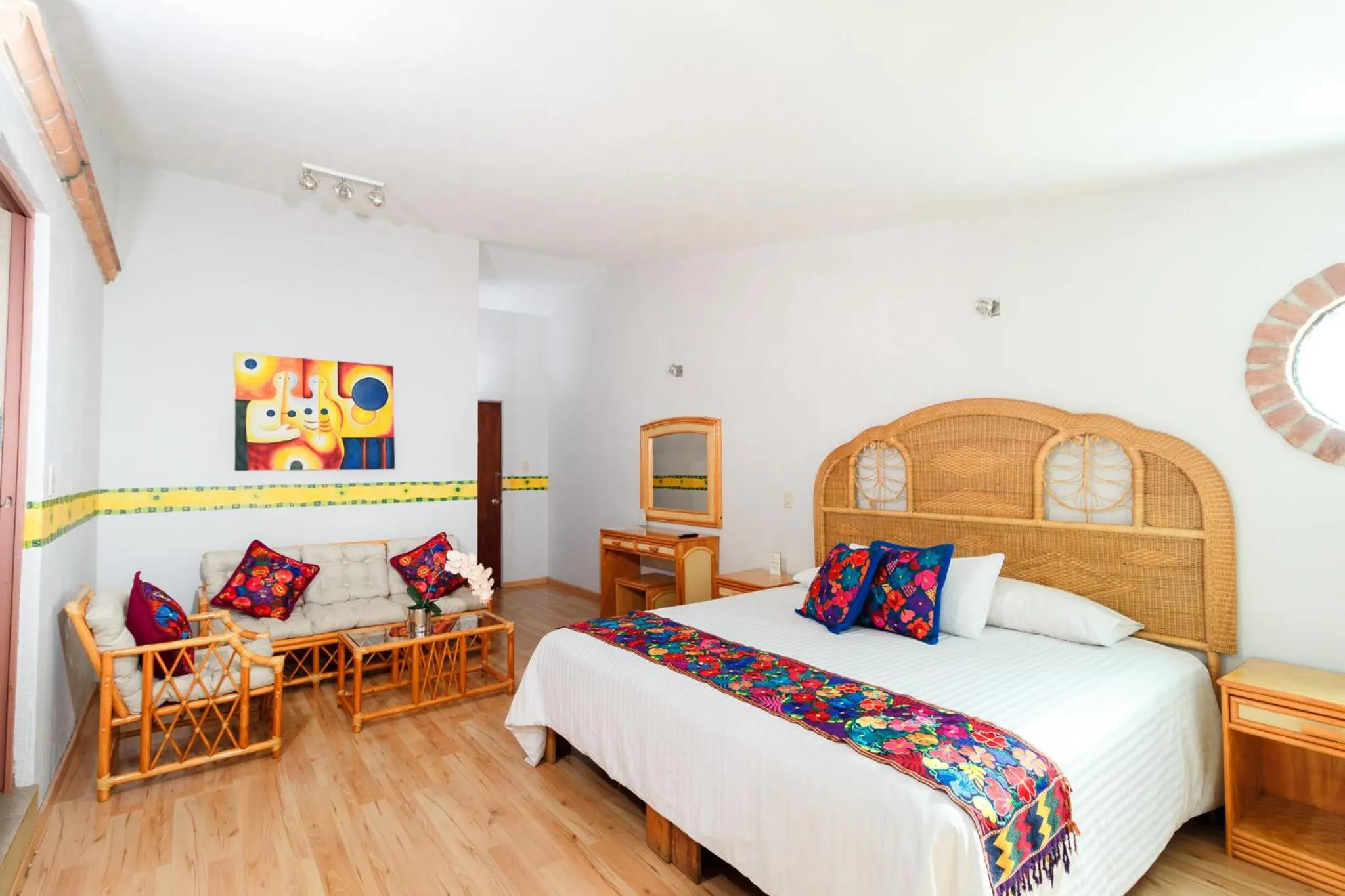 Photo of the whole room, Bed in Hotel Hacienda Montesinos