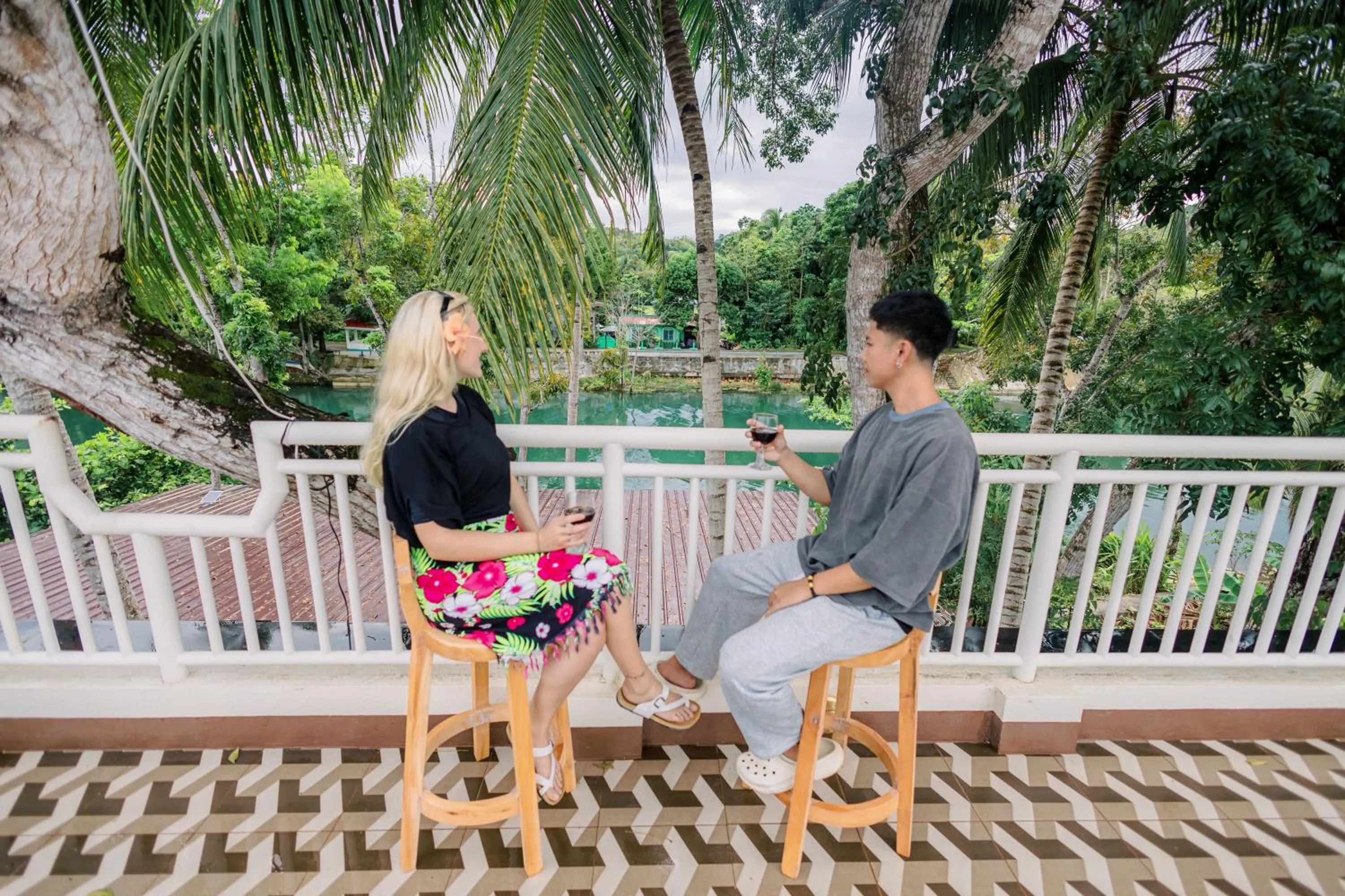 River view in Loboc Riverside Inn & Restaurant